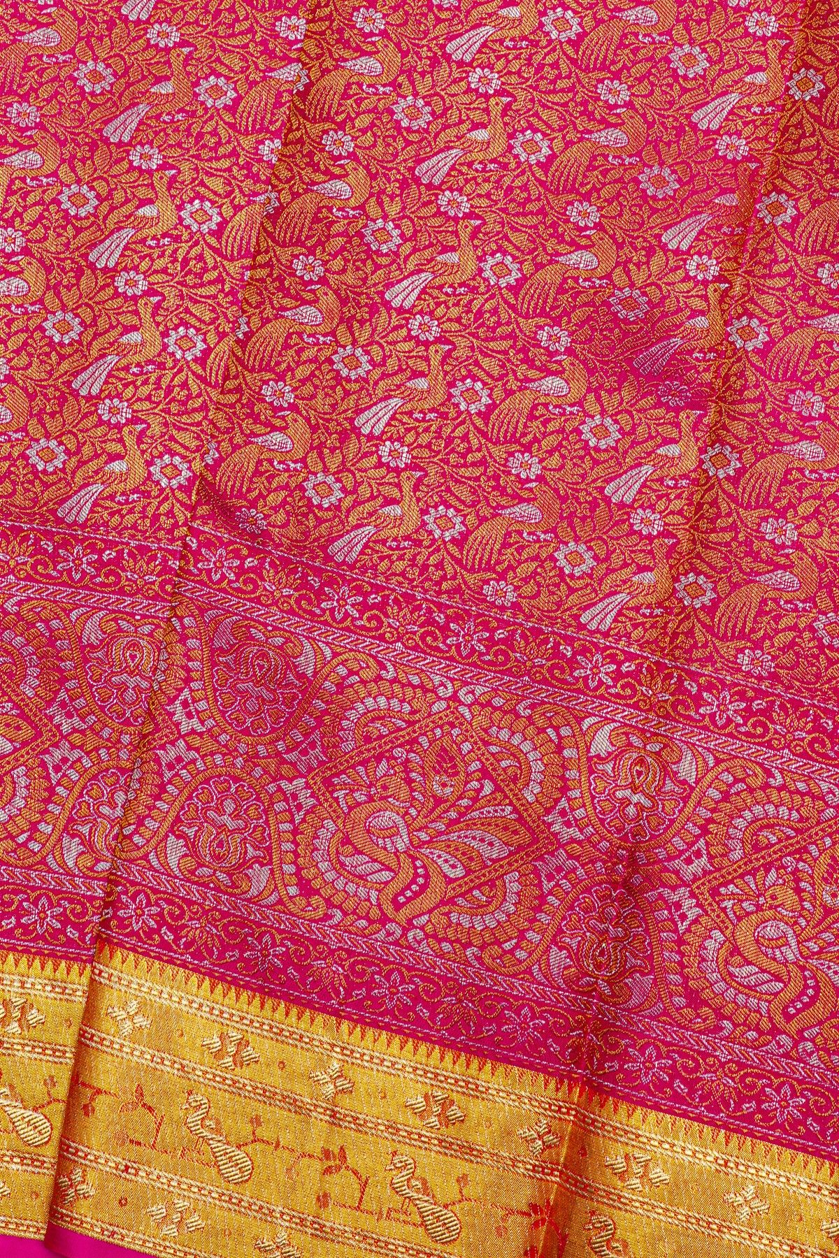 Kancheepuram Silk Pink Saree