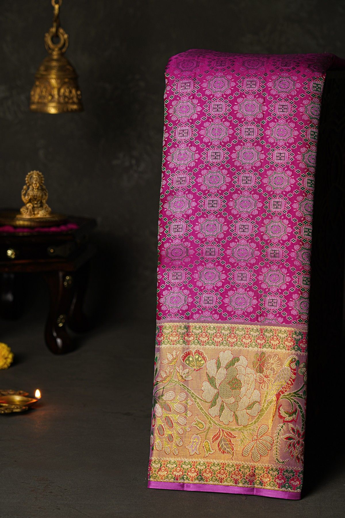 Kancheepuram Silk Pink Saree