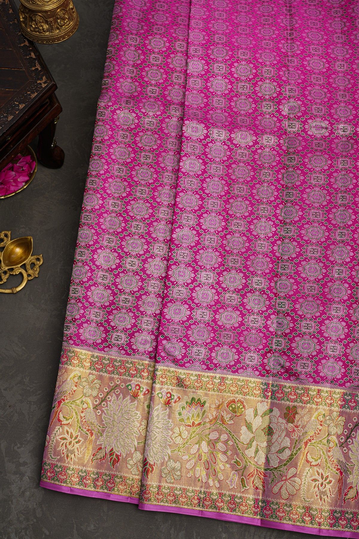 Kancheepuram Silk Pink Saree