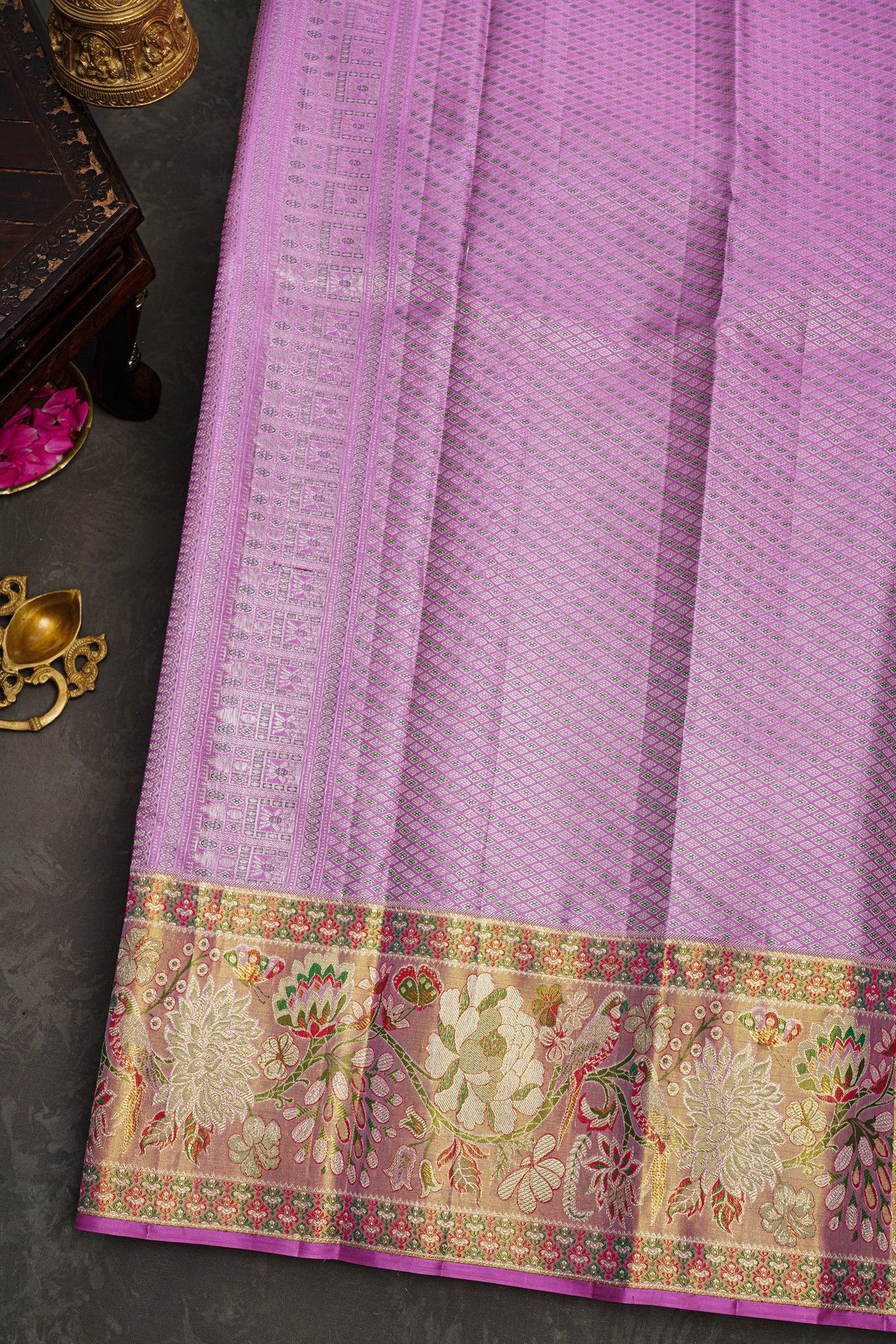 Kancheepuram Silk Pink Saree