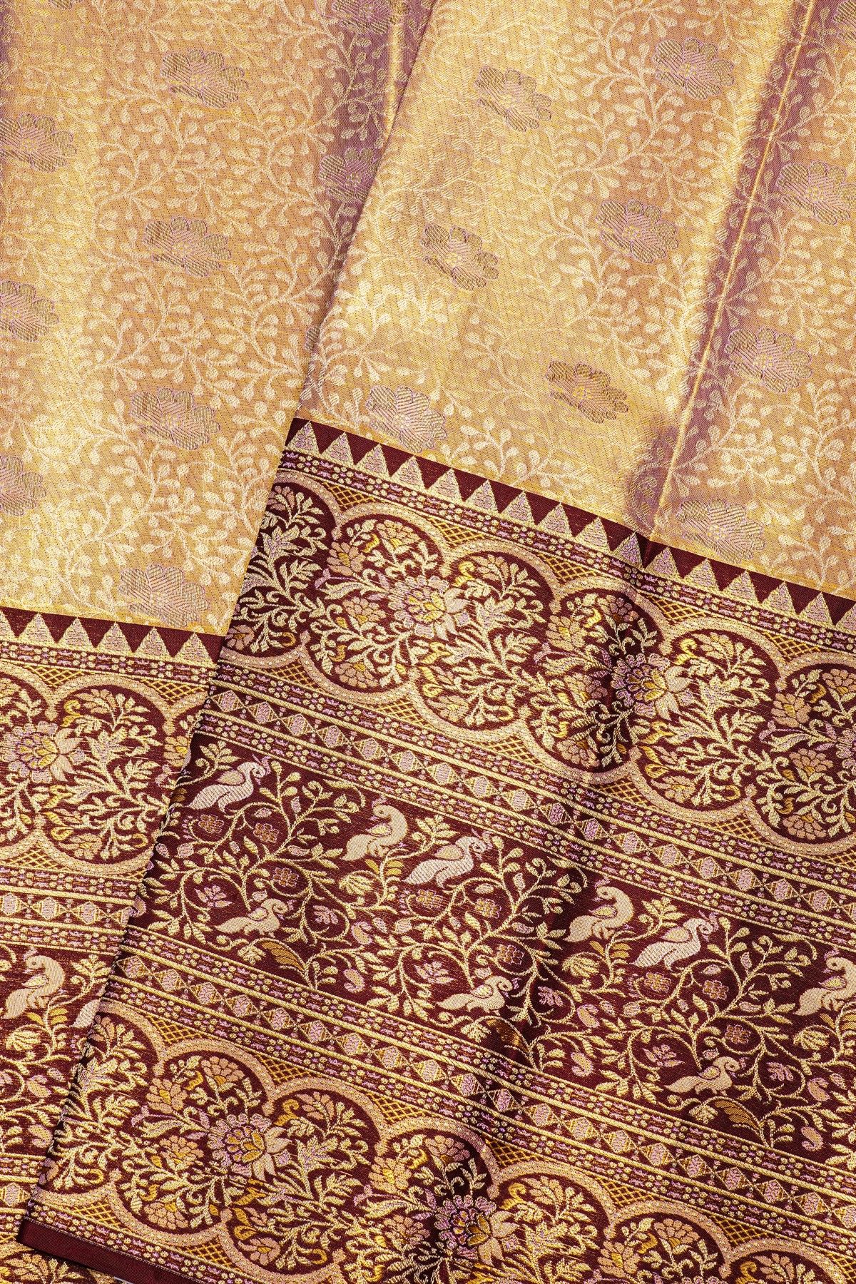 Kancheepuram Silk Dual Colour Saree