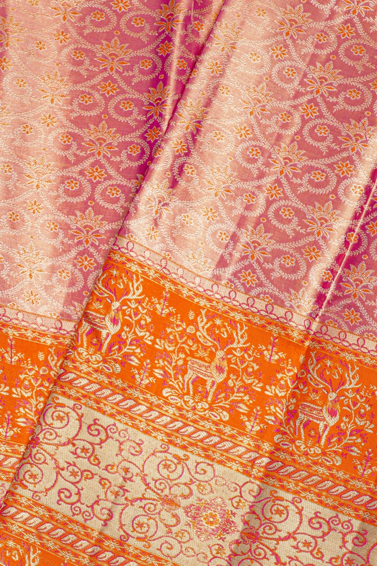 Kancheepuram Silk Pink Saree