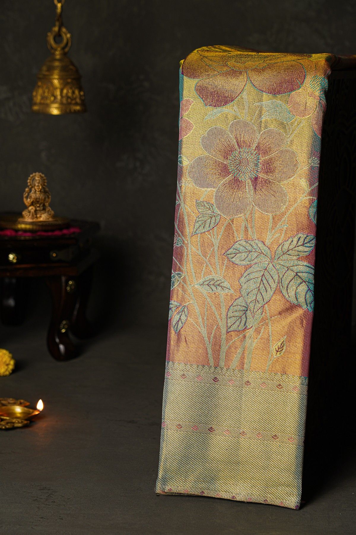Kancheepuram Silk Dual Colour Saree