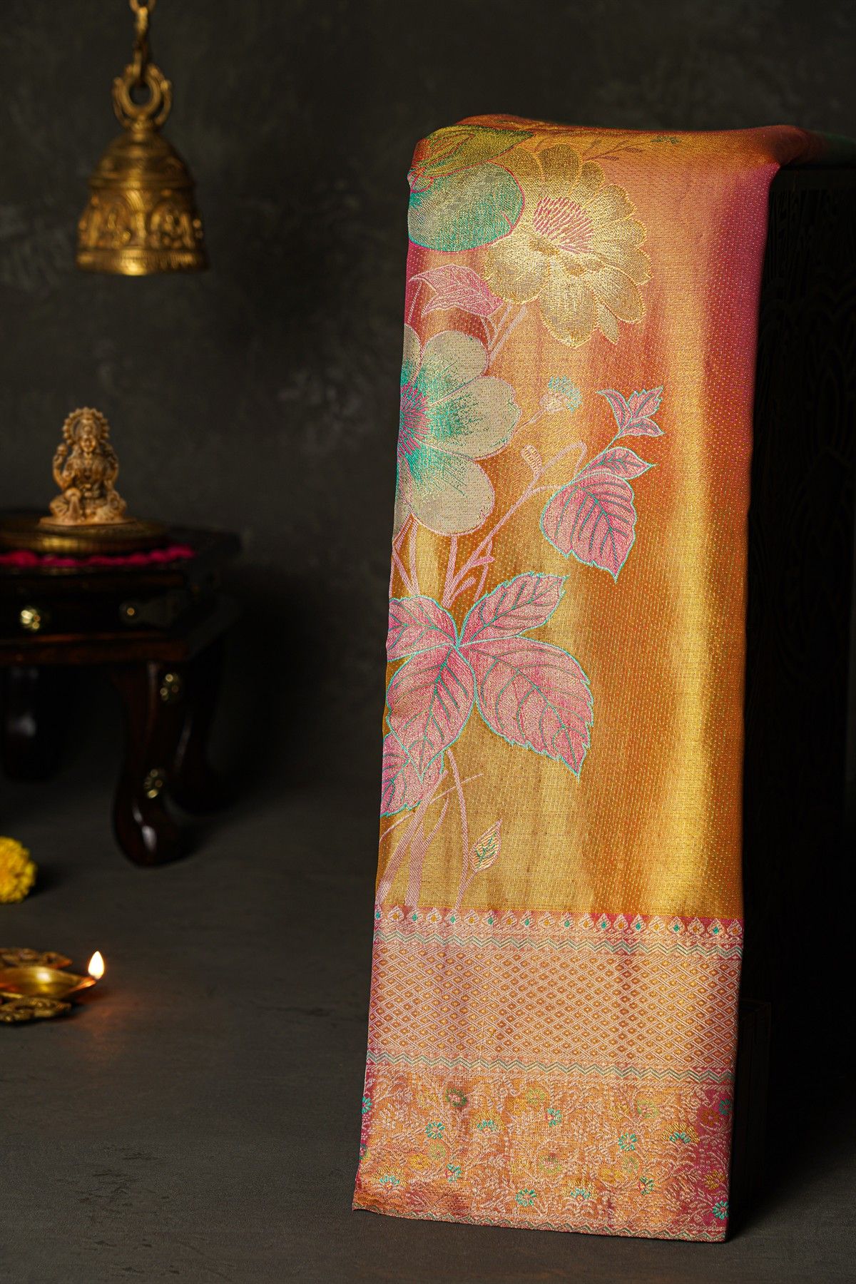 Kancheepuram Silk Dual Colour Saree