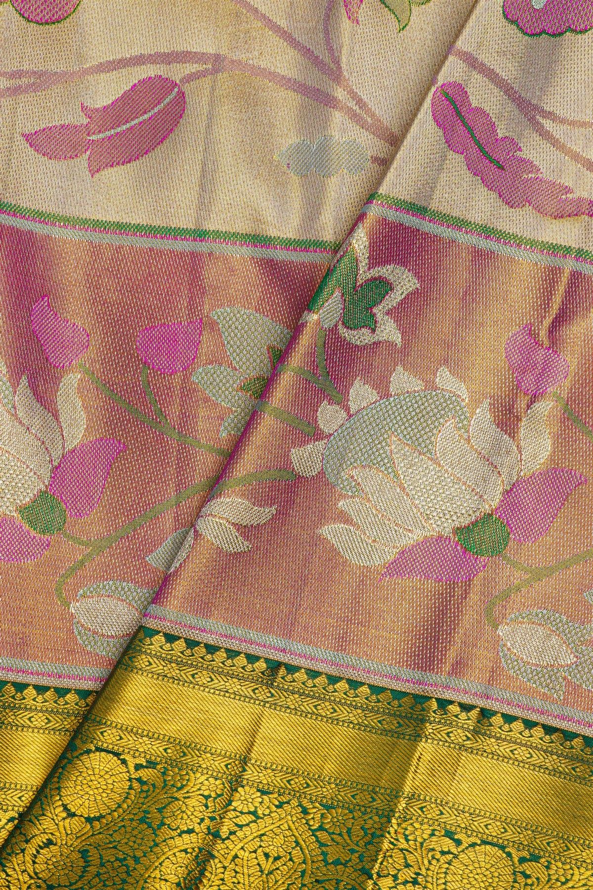 Kancheepuram Silk Multi-Colour Saree