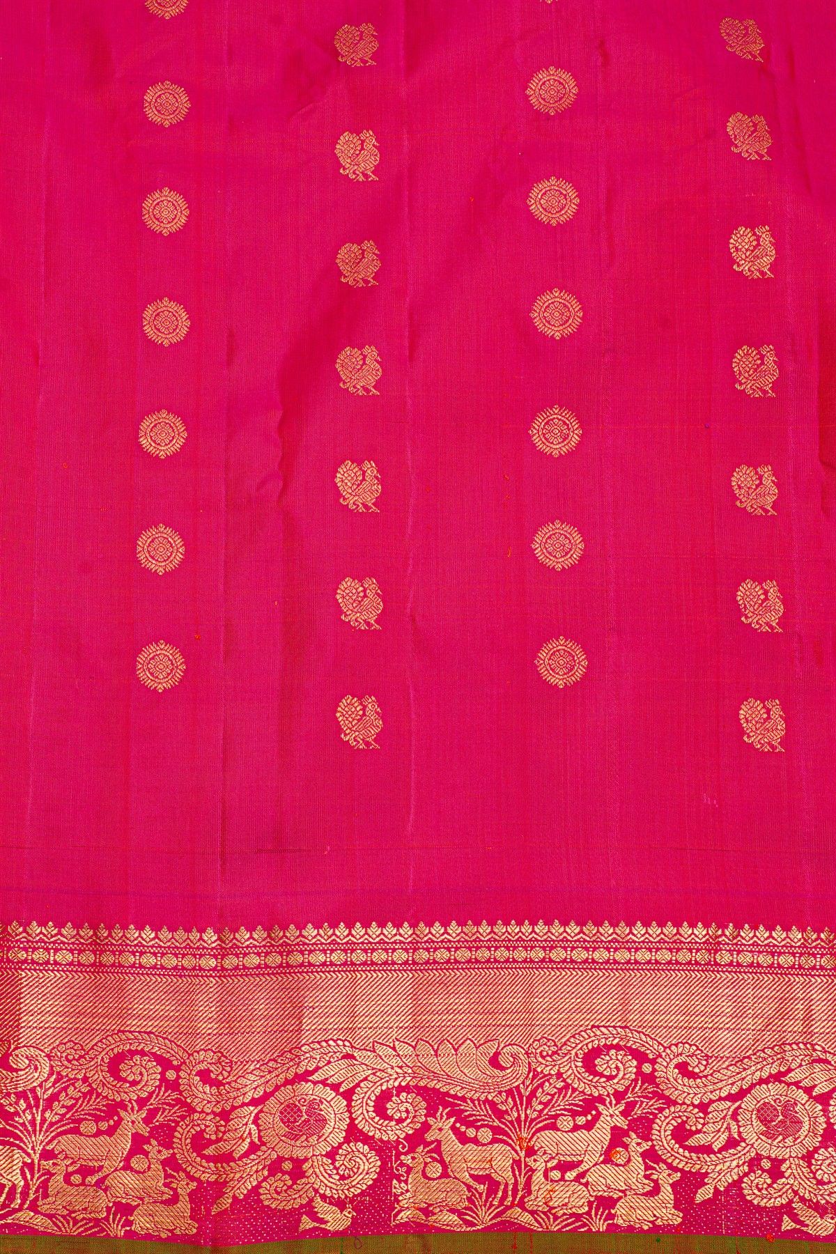Gadwal Silk Baby Pink Saree