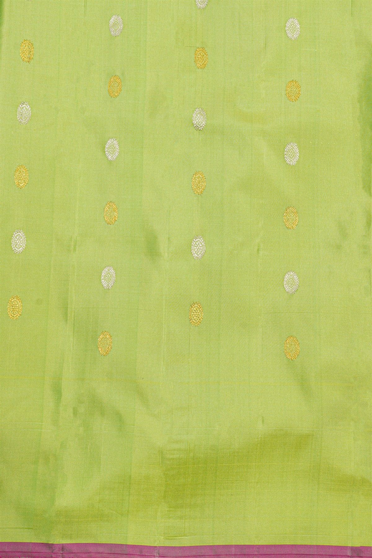 Gadwal Silk Light Green Saree
