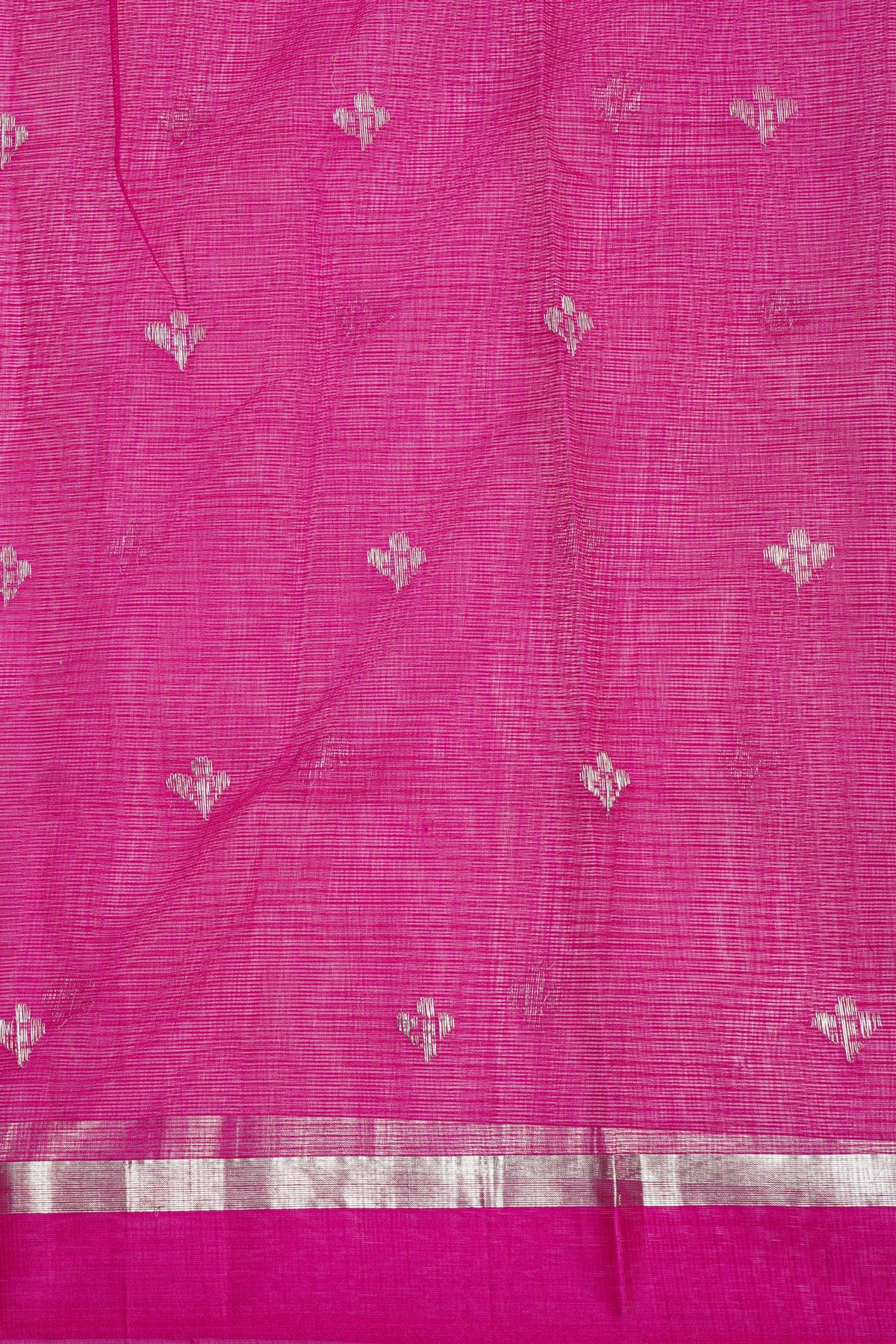 Zari Kota Baby Pink Saree