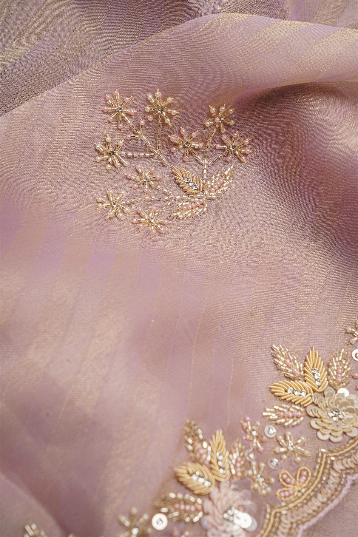 Fancy Kora Light Purple Saree