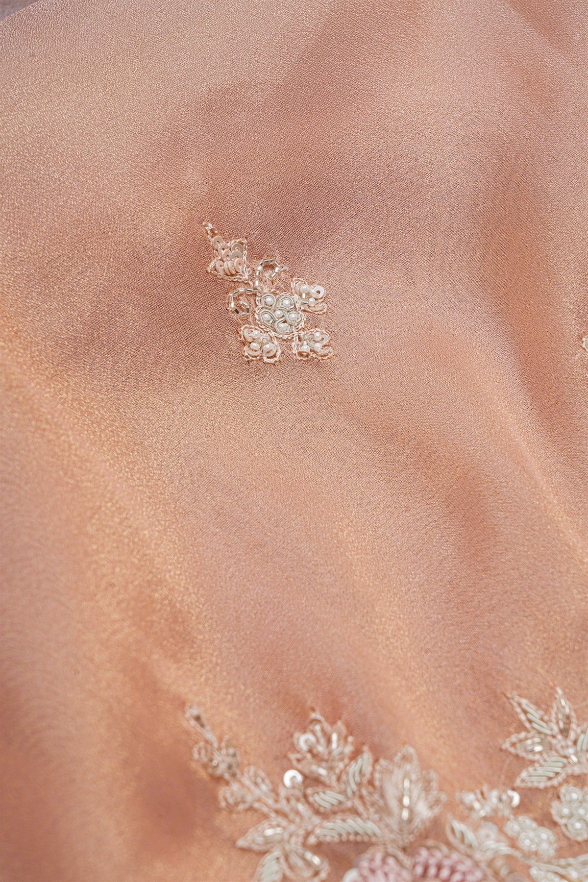 Fancy Tissue Pink Saree