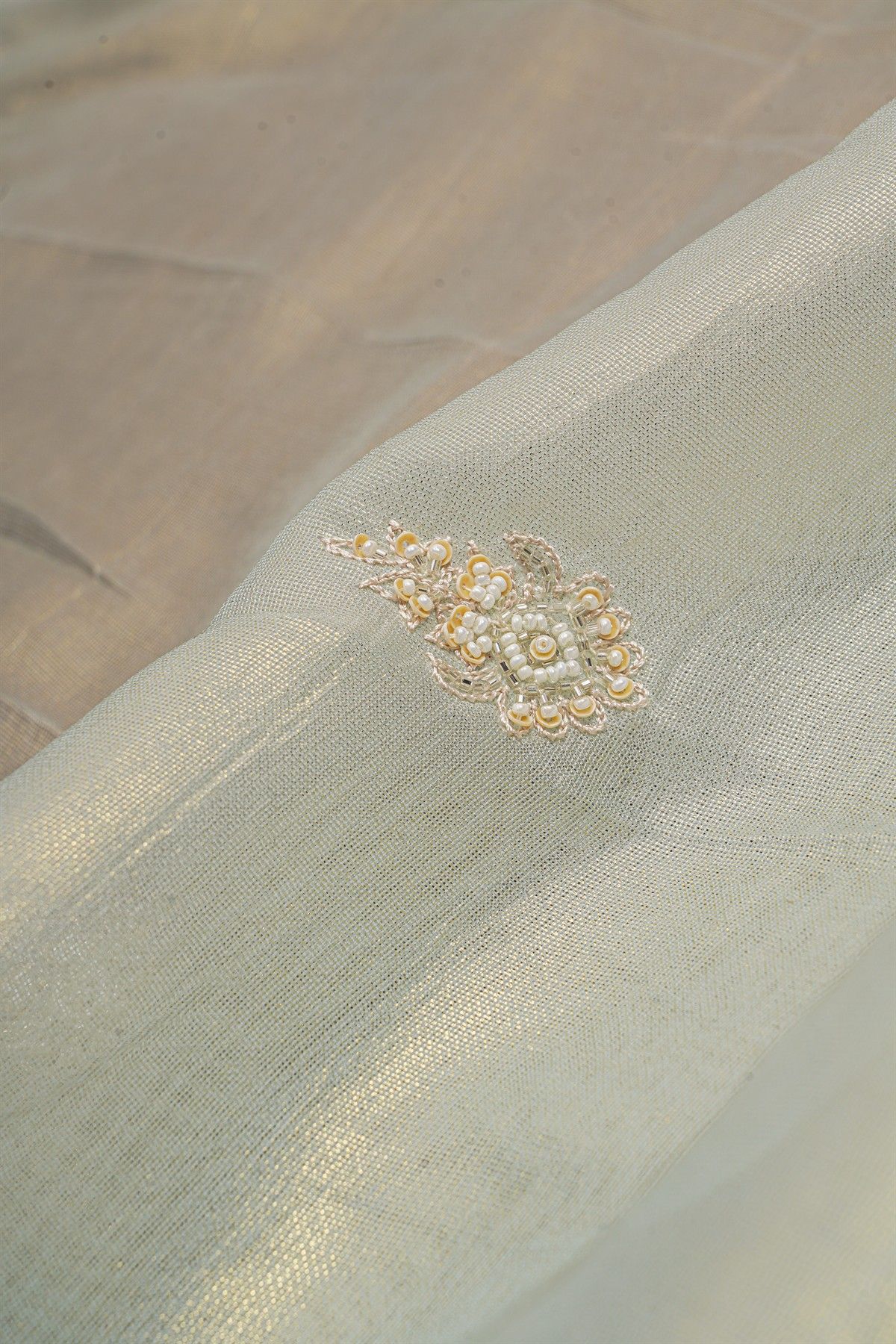 Fancy Tissue Dual Colour Saree