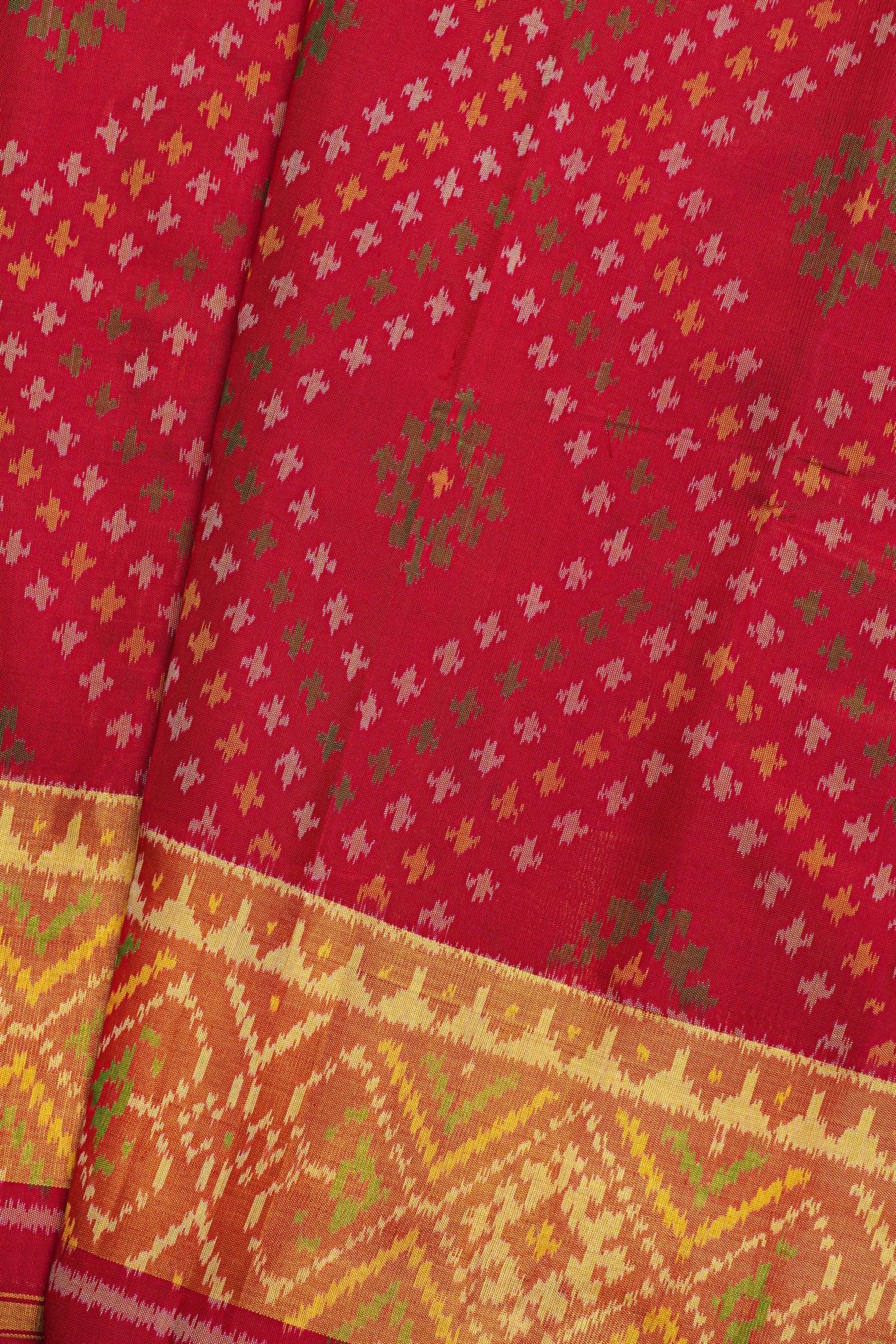 Patola Silk Red Saree
