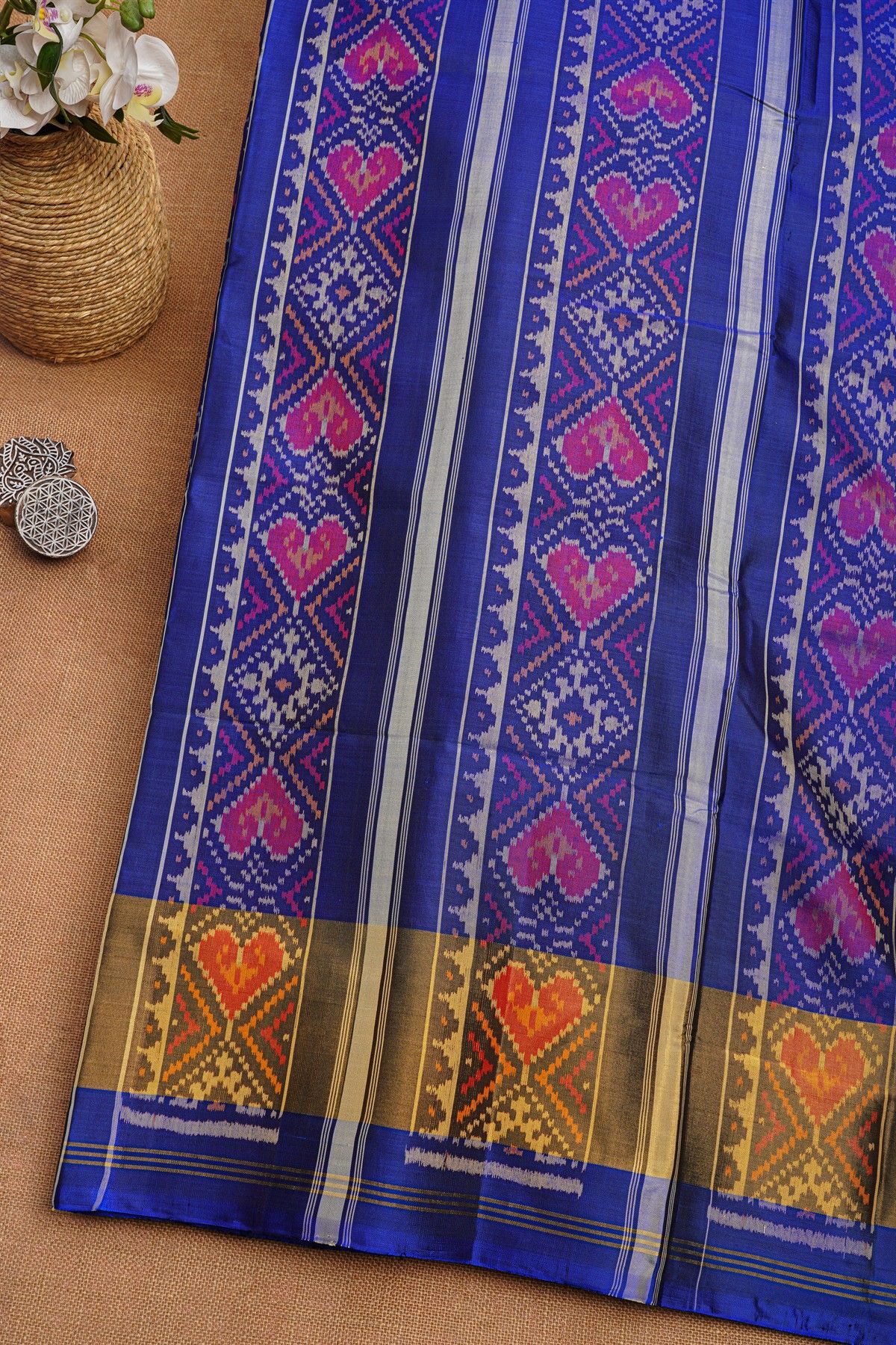 Rajkot Patola Silk Royal Blue Saree