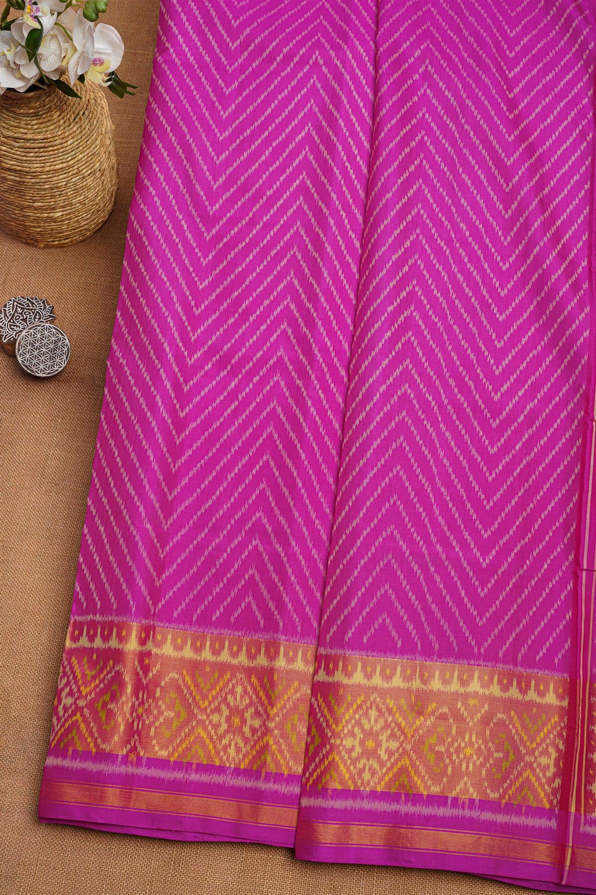 Patola Silk Pink Saree