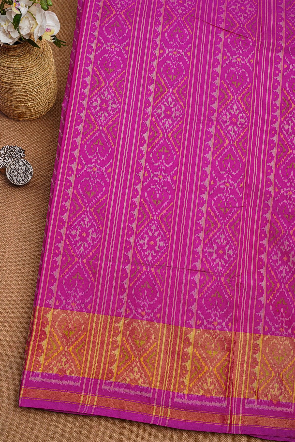Patola Silk Pink Saree