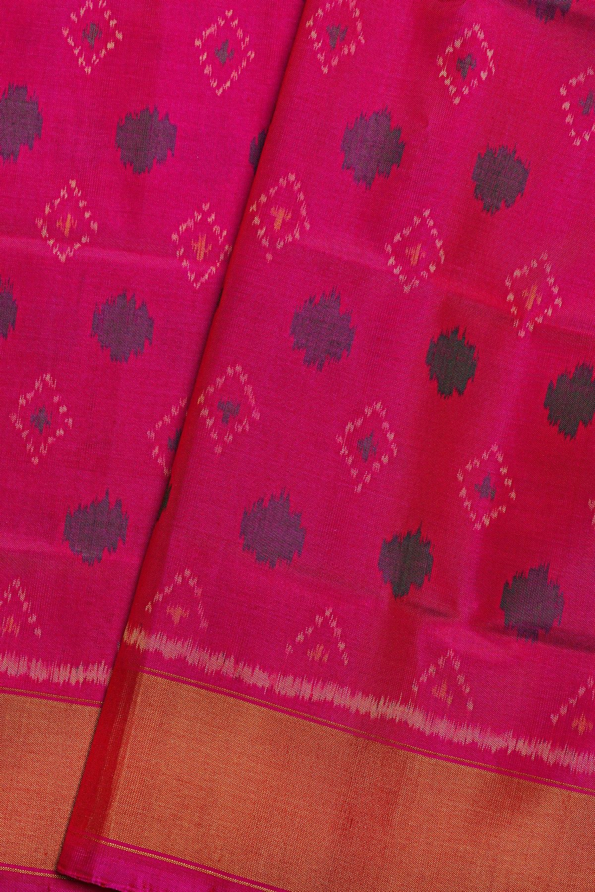 Patola Silk Dark Pink Saree