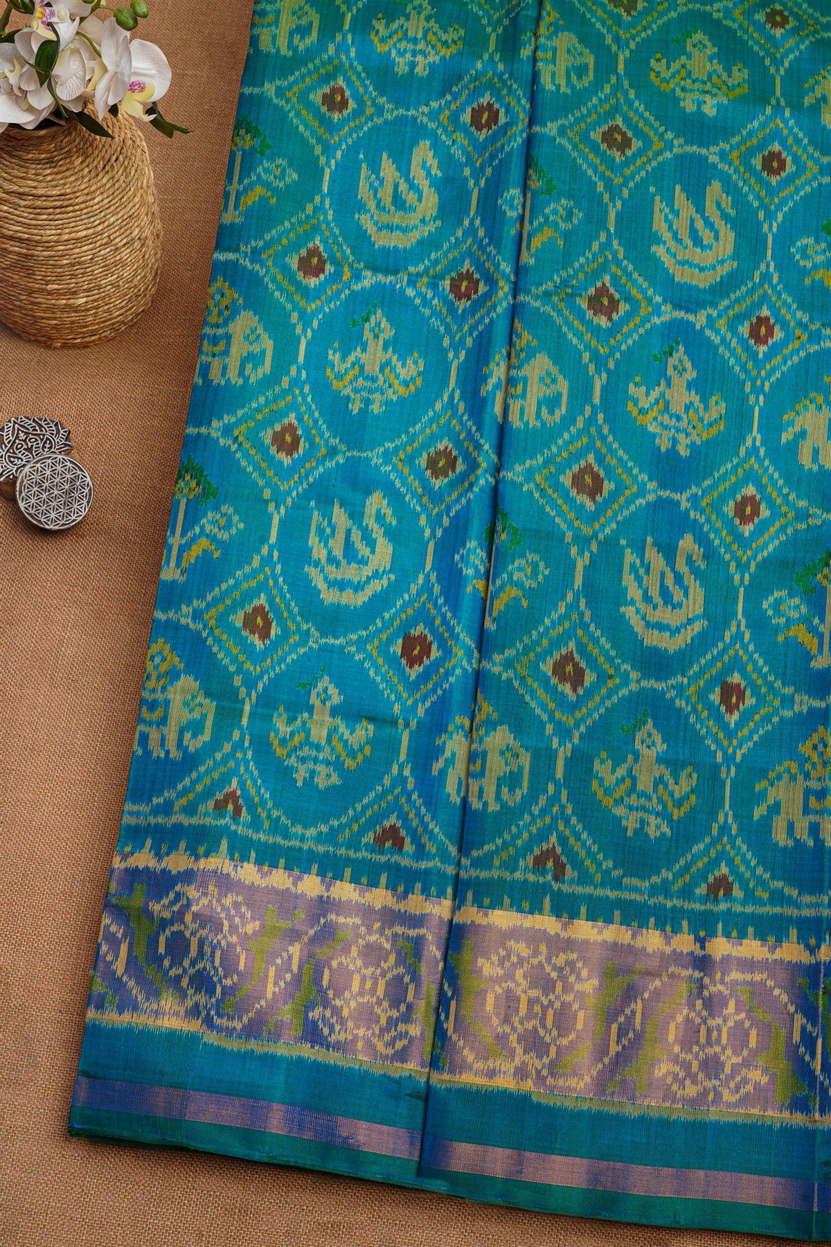 Patola Silk Dual Colour Saree