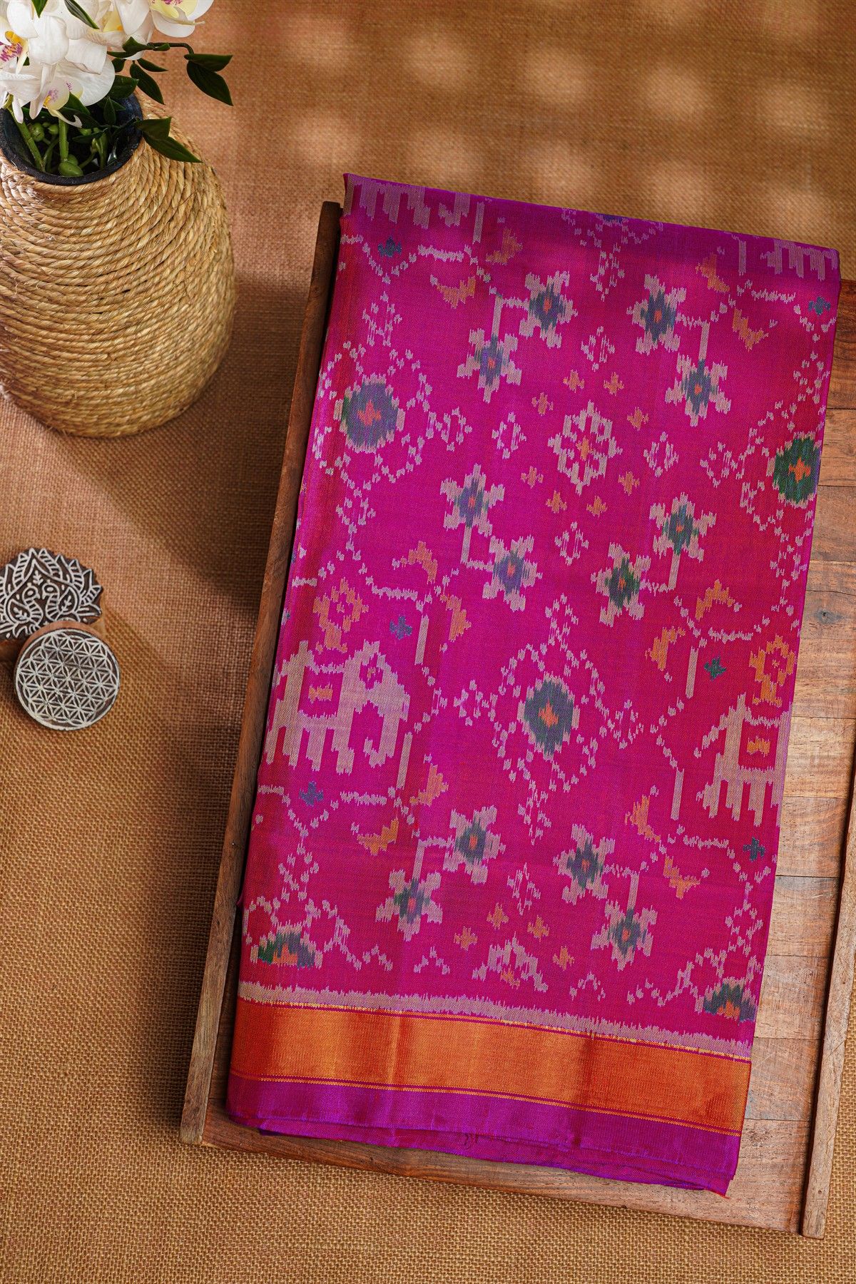 Patola Silk Dual Colour Saree