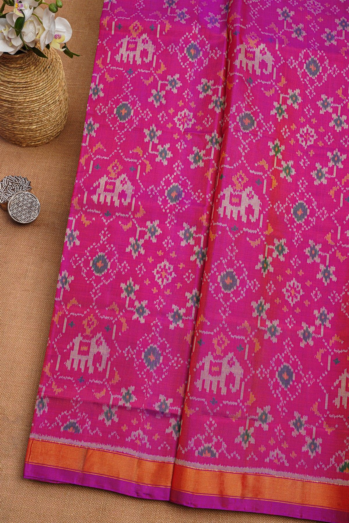 Patola Silk Dual Colour Saree