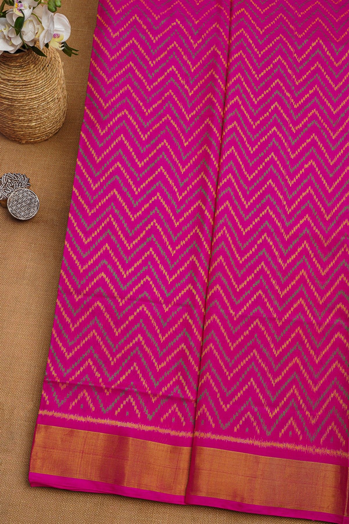 Patola Silk Pink Saree