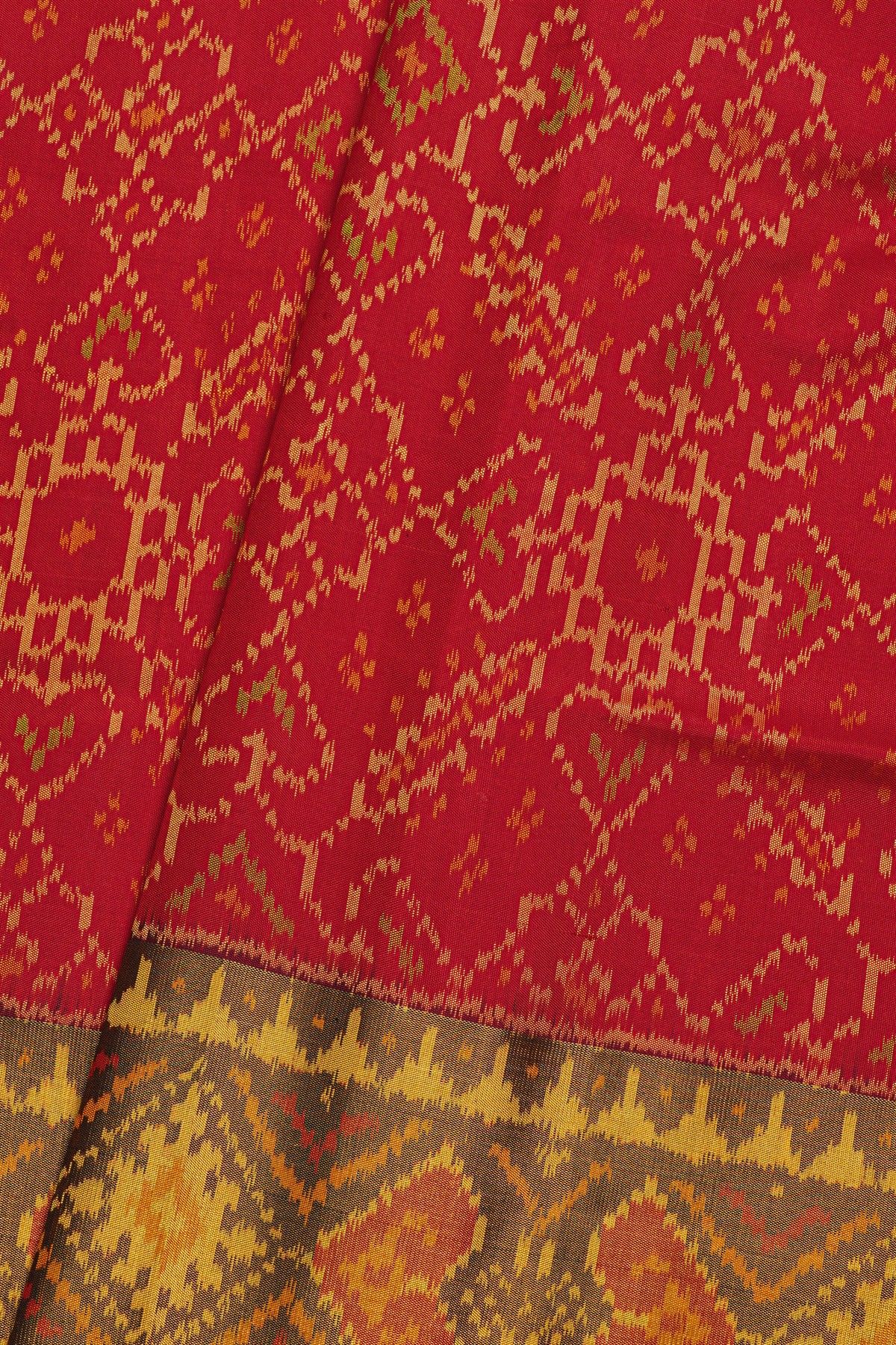 Patola Silk Red Saree