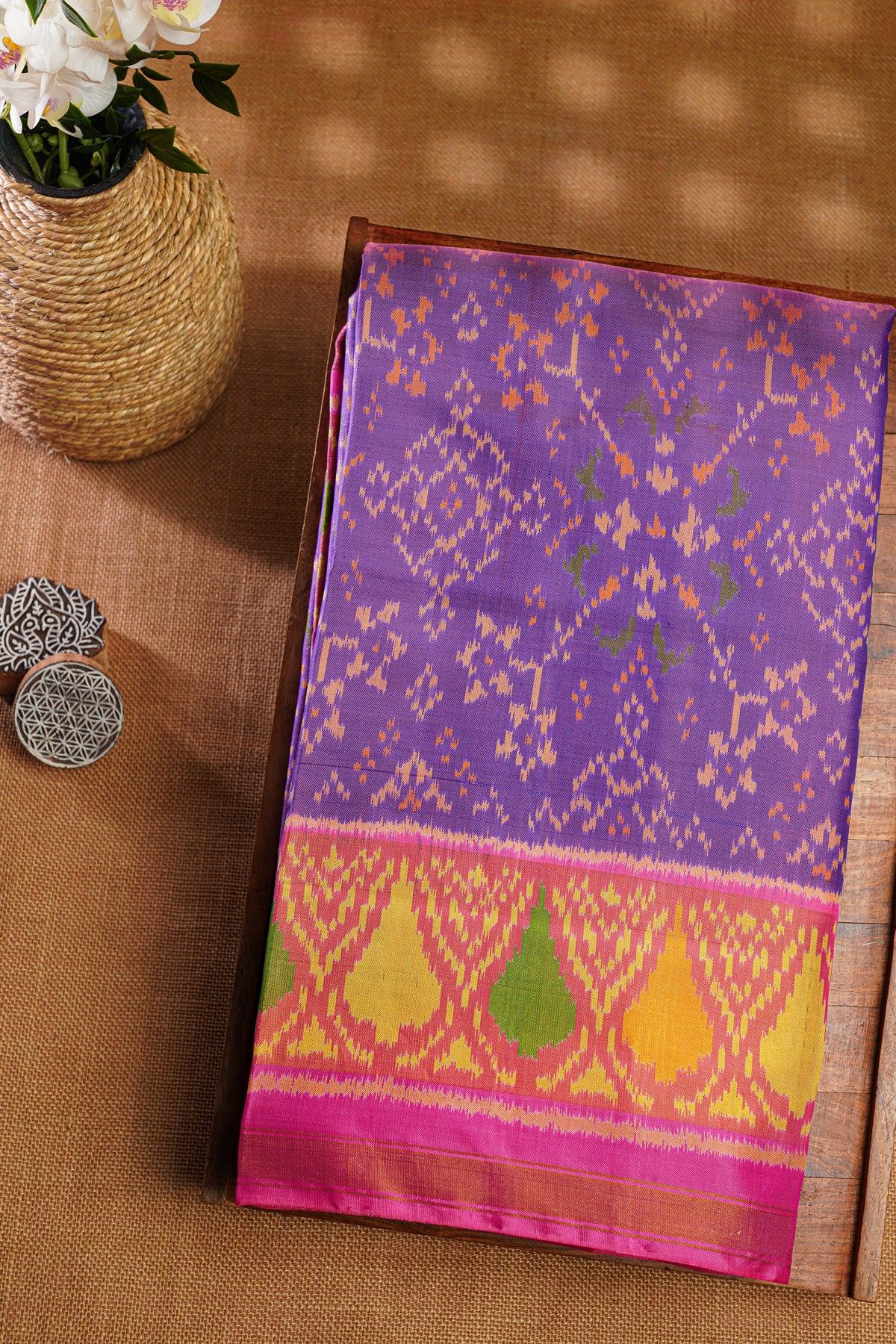 Patola Silk Purple Saree