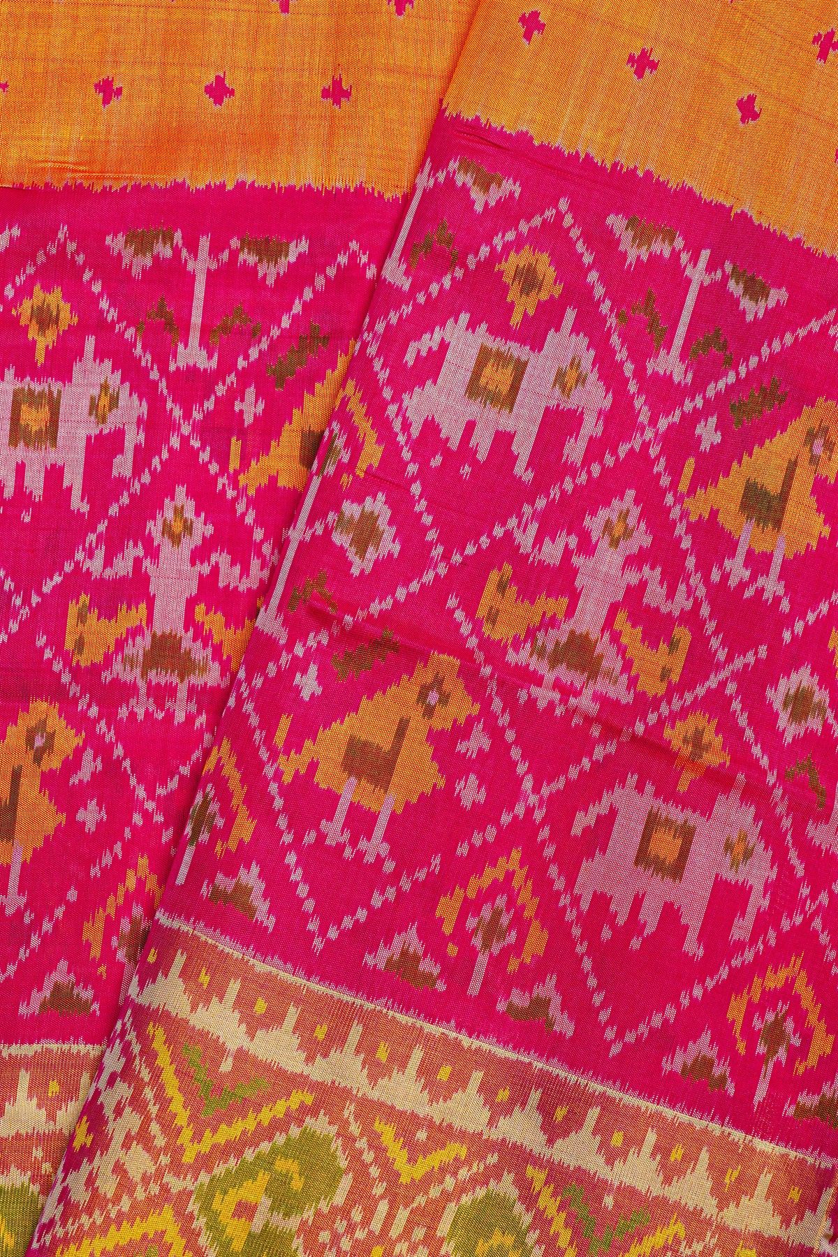 Patola Silk Orange Saree