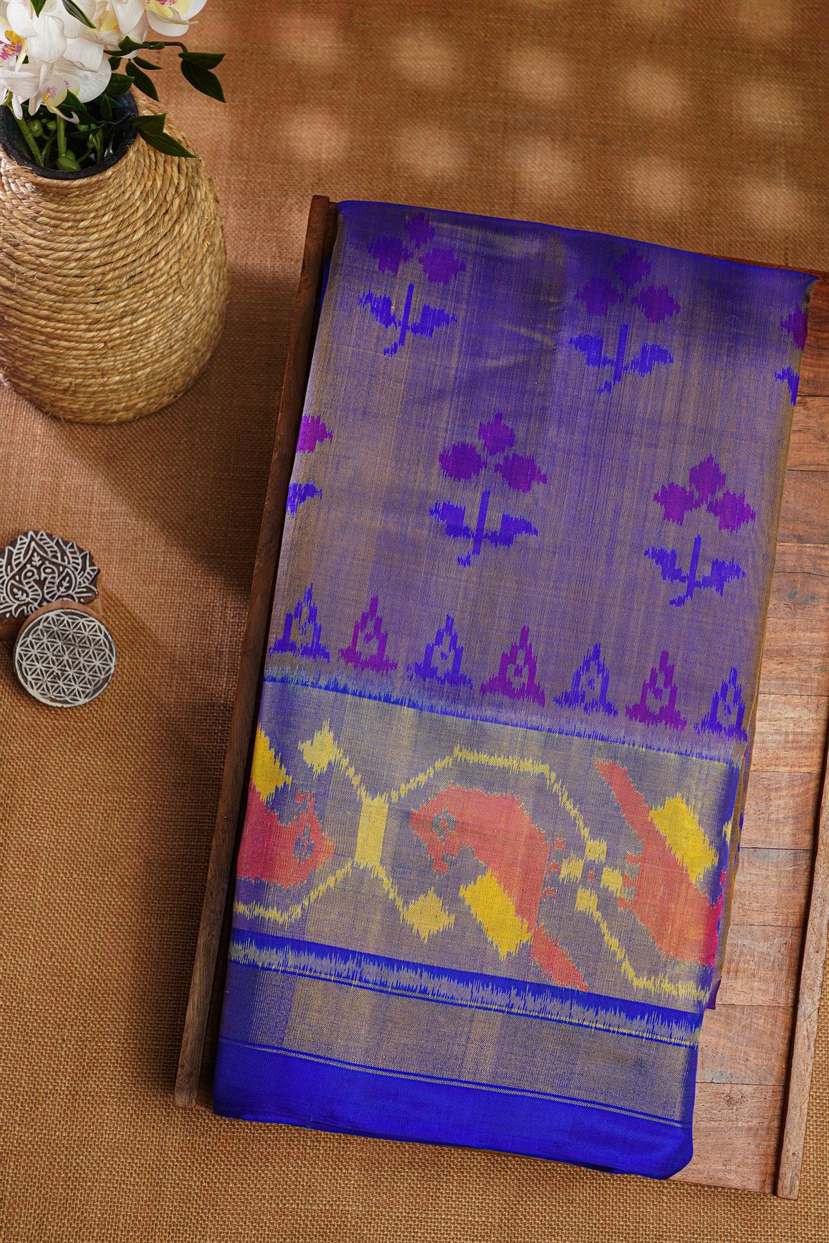 Patola Silk Dual Colour Saree