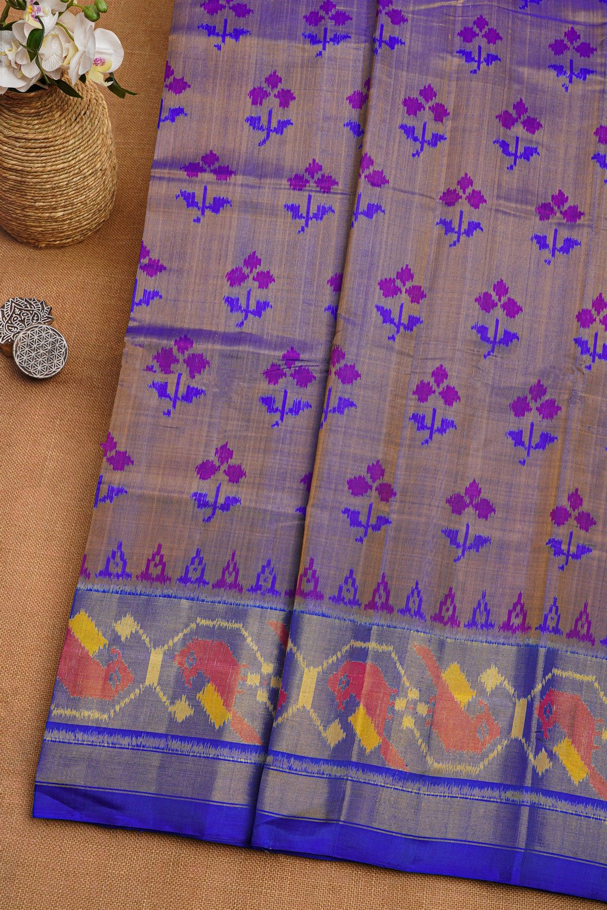 Patola Silk Dual Colour Saree