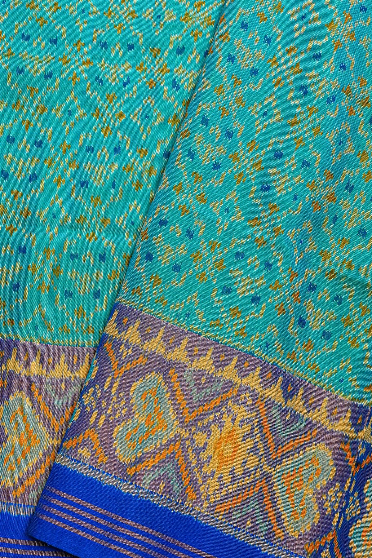 Patola Silk Sea Green Saree