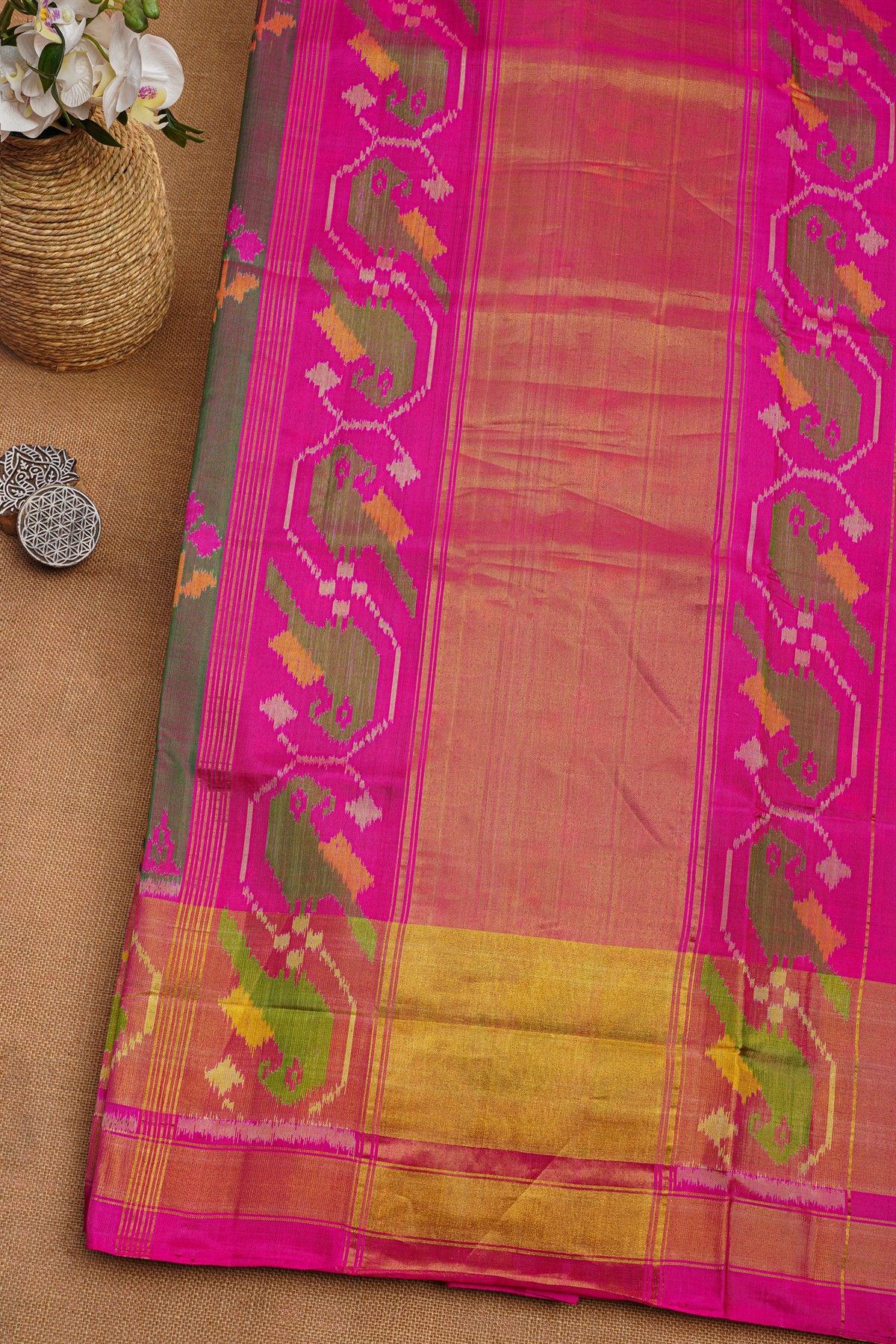 Patan Patola Silk Dual Colour Saree