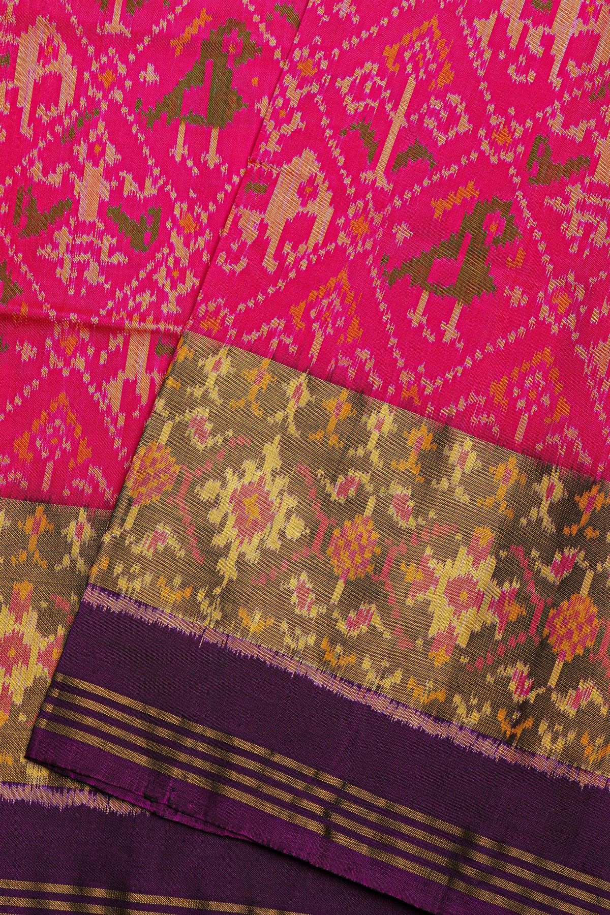 Patola Silk Pink Saree