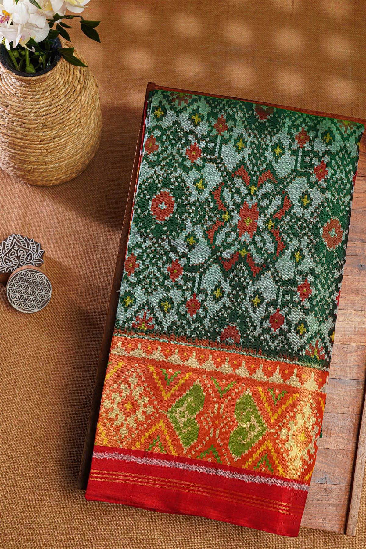 Patola Silk Dual Colour Saree