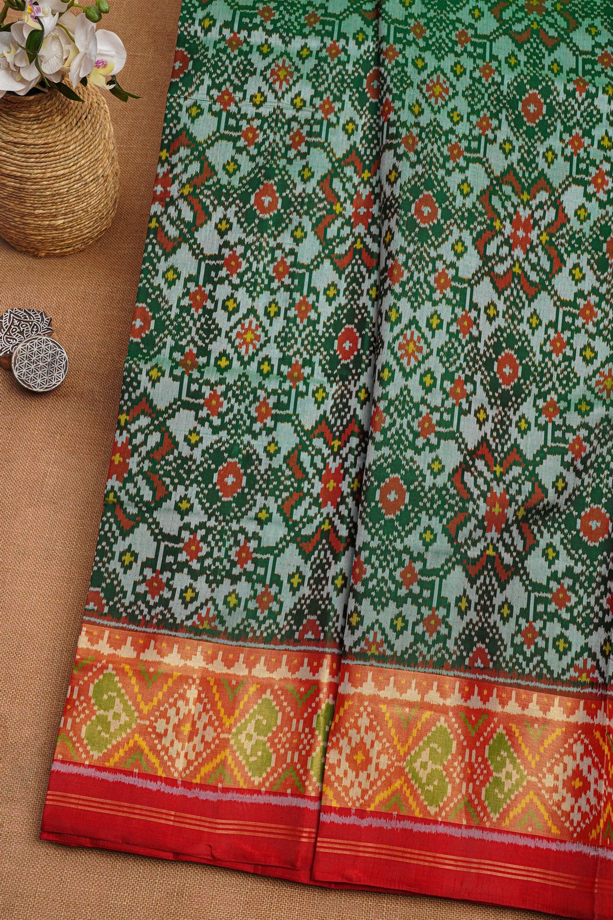 Patola Silk Dual Colour Saree