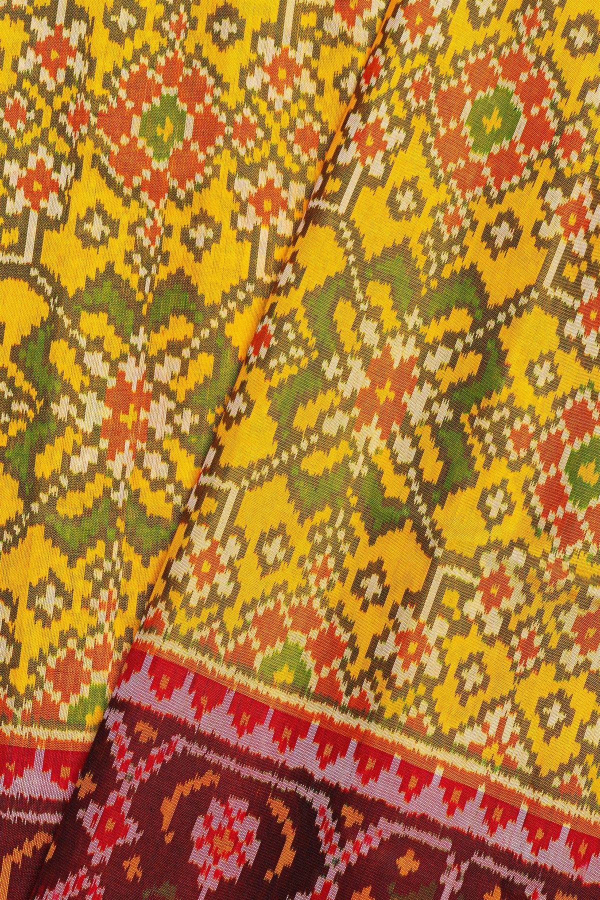 Patola Silk Yellow Saree