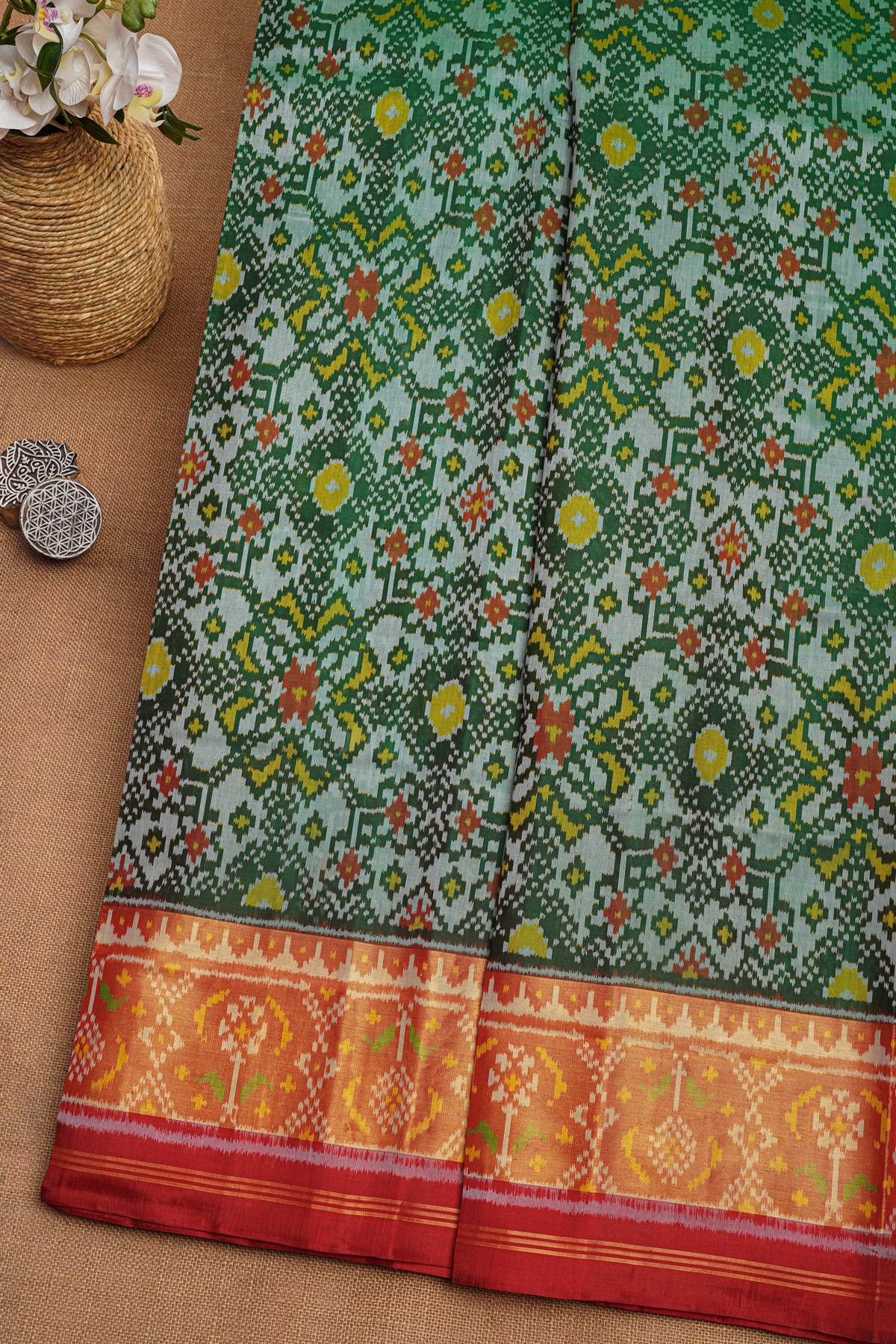 Patola Silk Dual Colour Saree