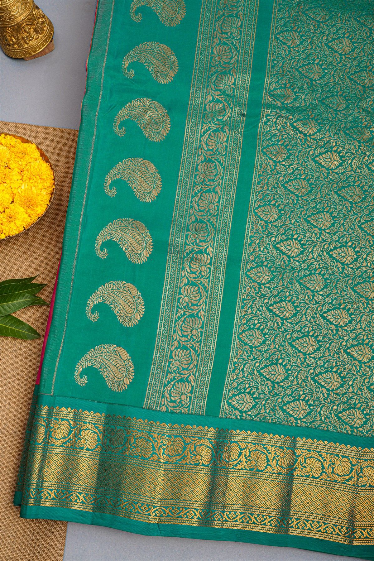 Gadwal Silk Pink Saree