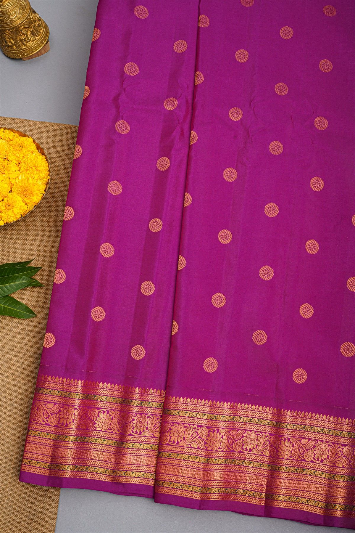 Gadwal Silk Purple Saree