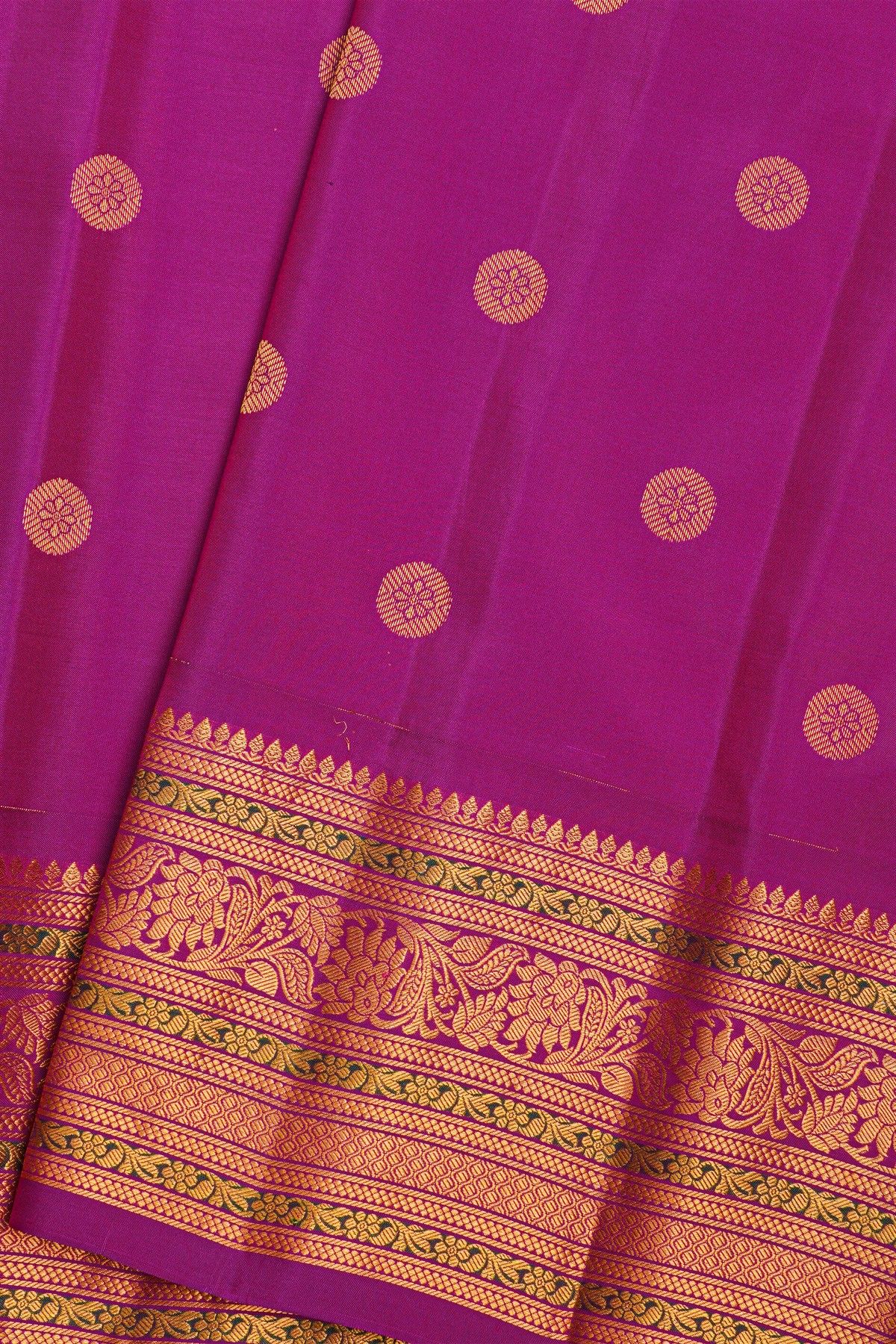 Gadwal Silk Purple Saree
