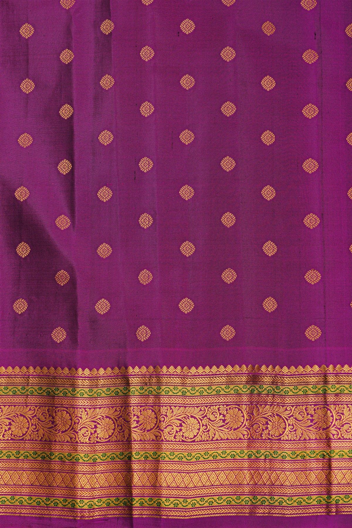 Gadwal Silk Purple Saree