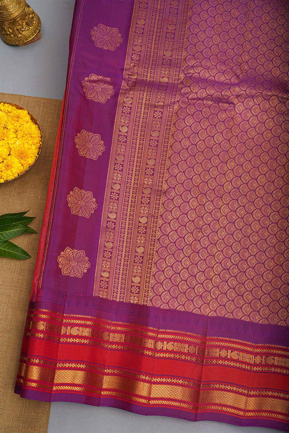 Gadwal Silk Pink Saree