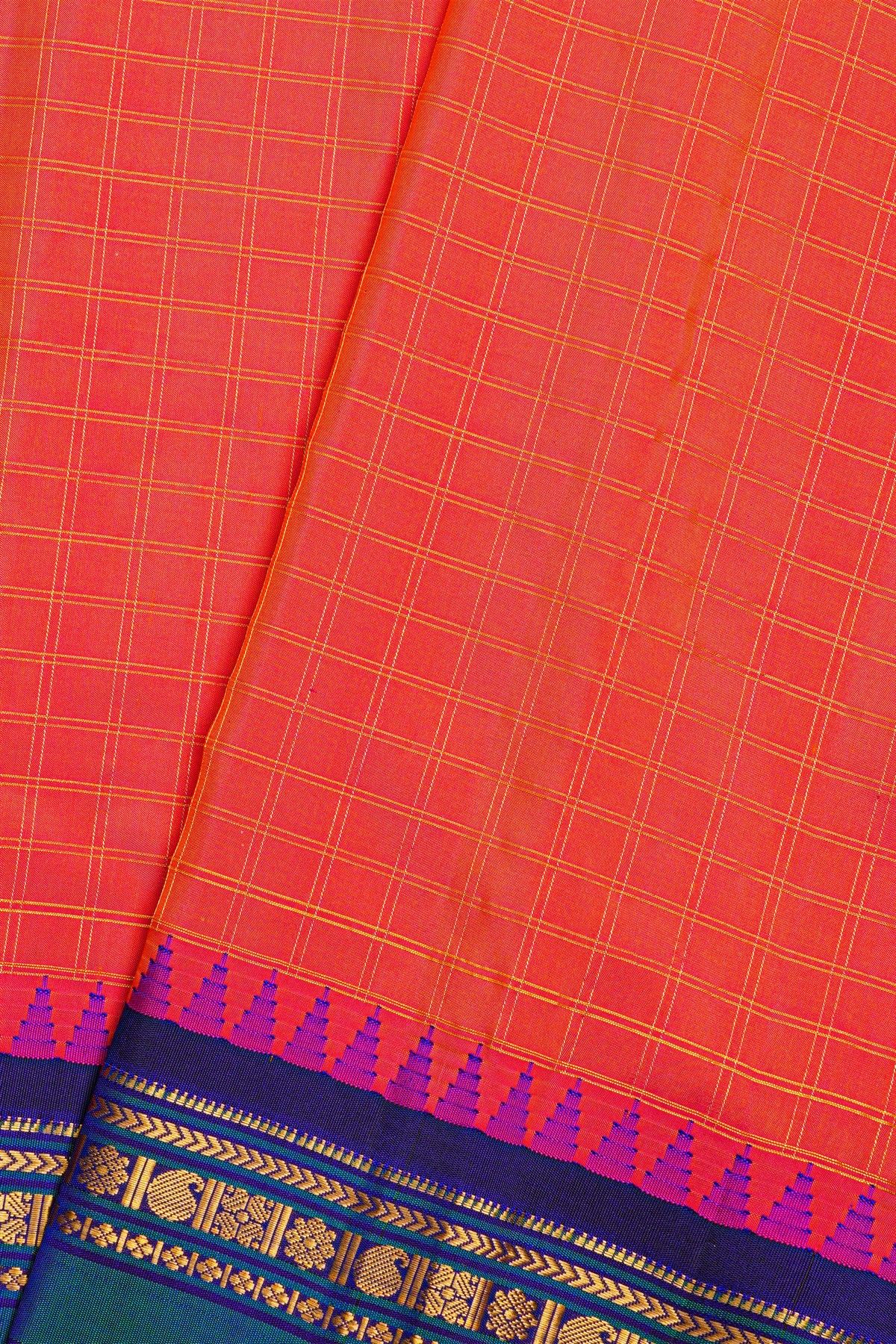 Gadwal Silk Dual Colour Saree