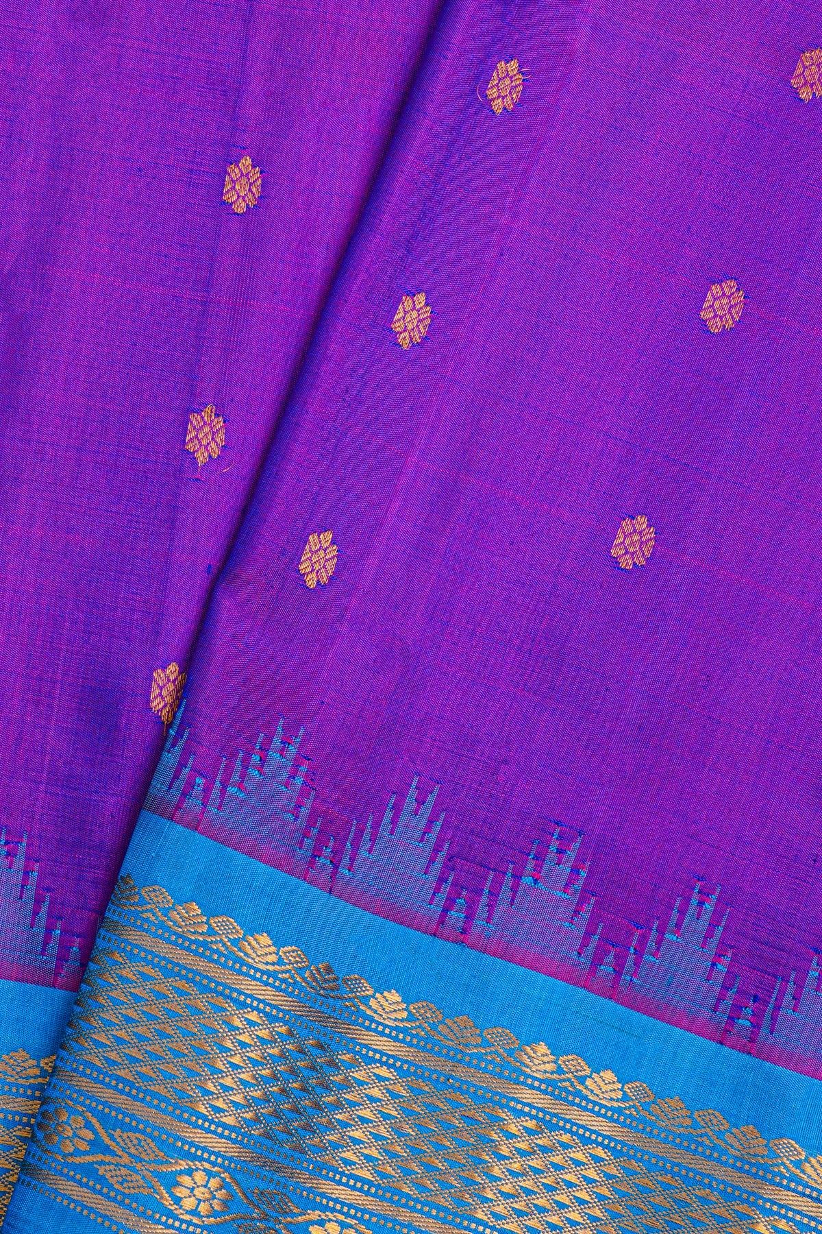 Gadwal Silk Dual Colour Saree
