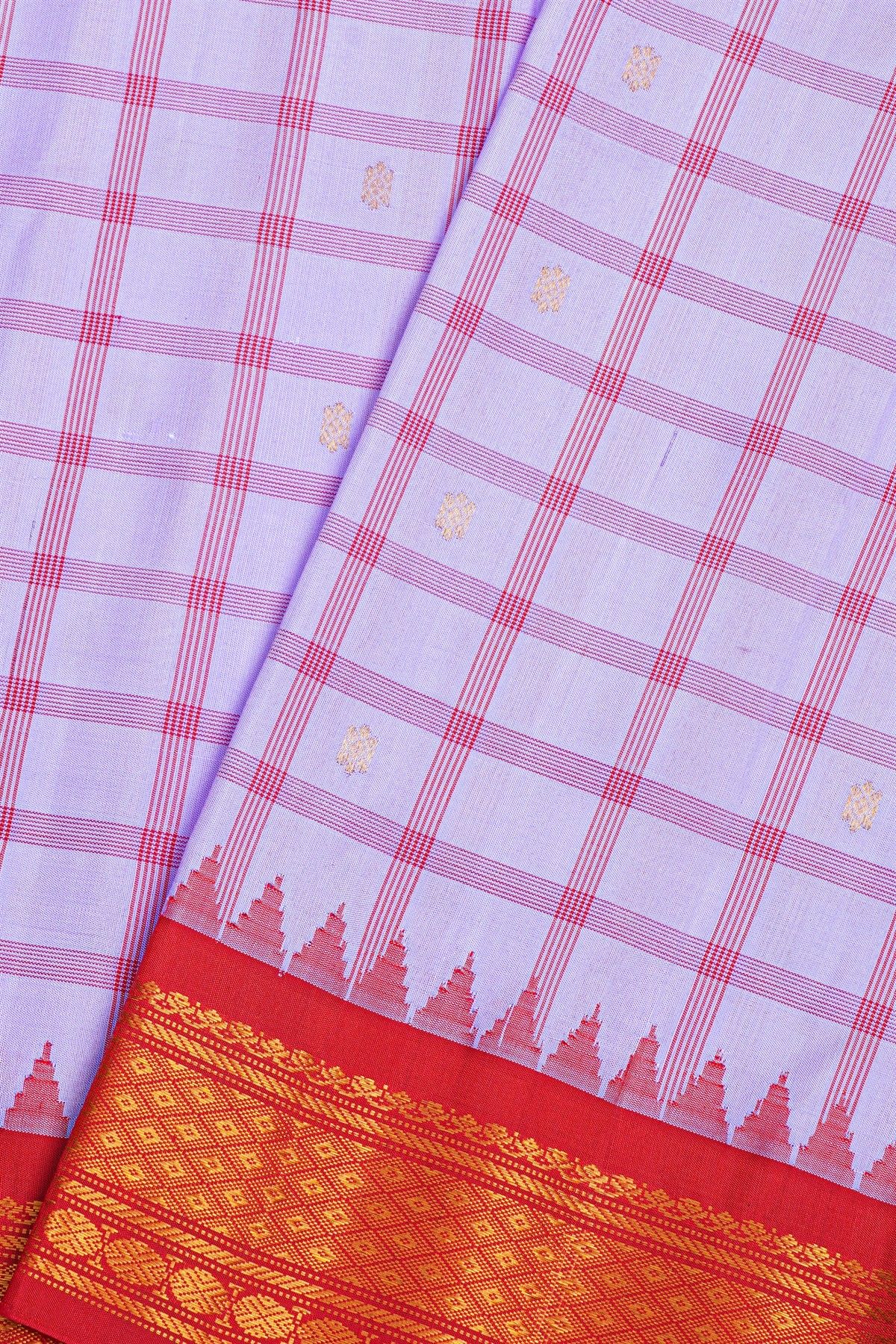 Gadwal Silk Lavender Saree