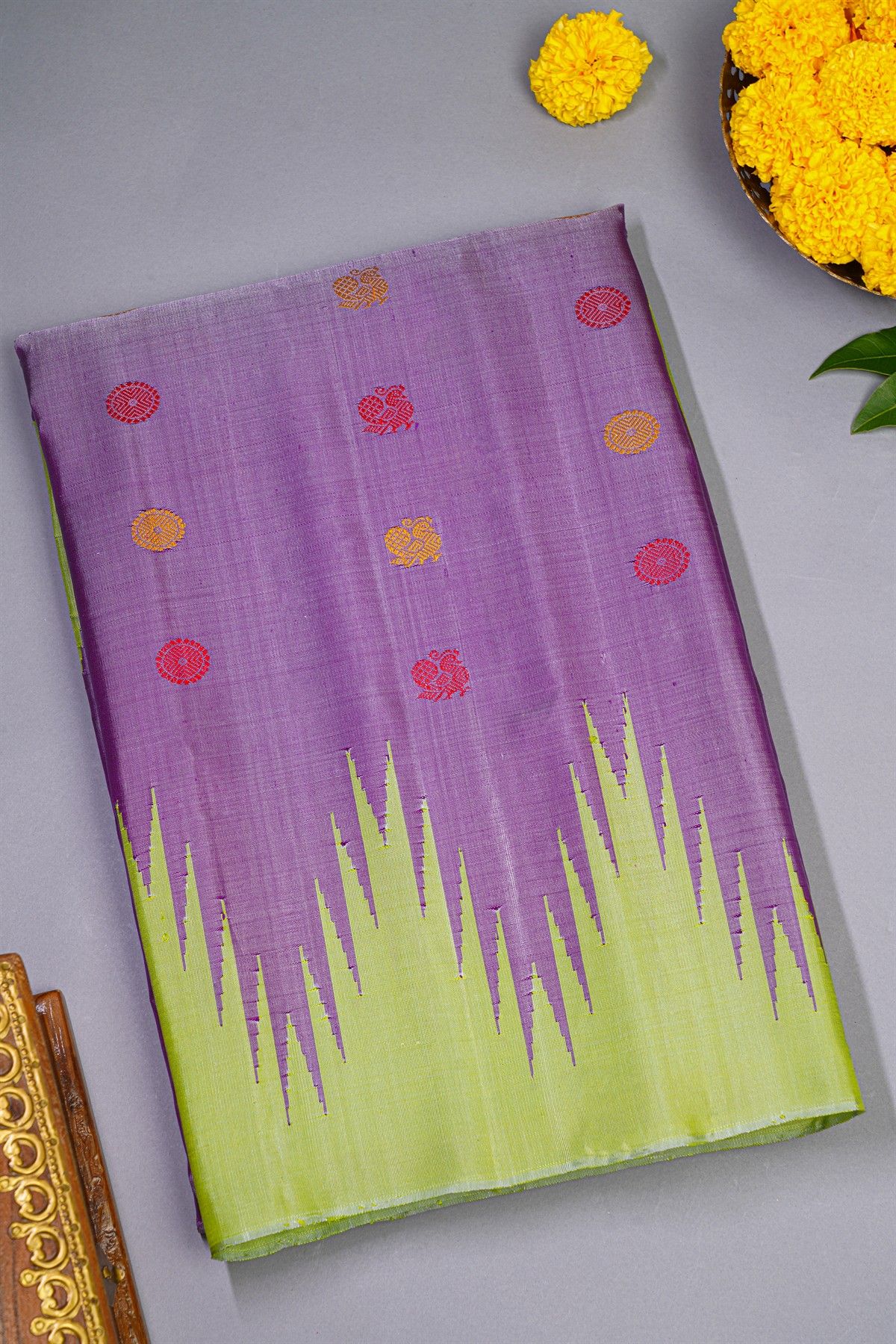 Gadwal Silk Lavender Saree