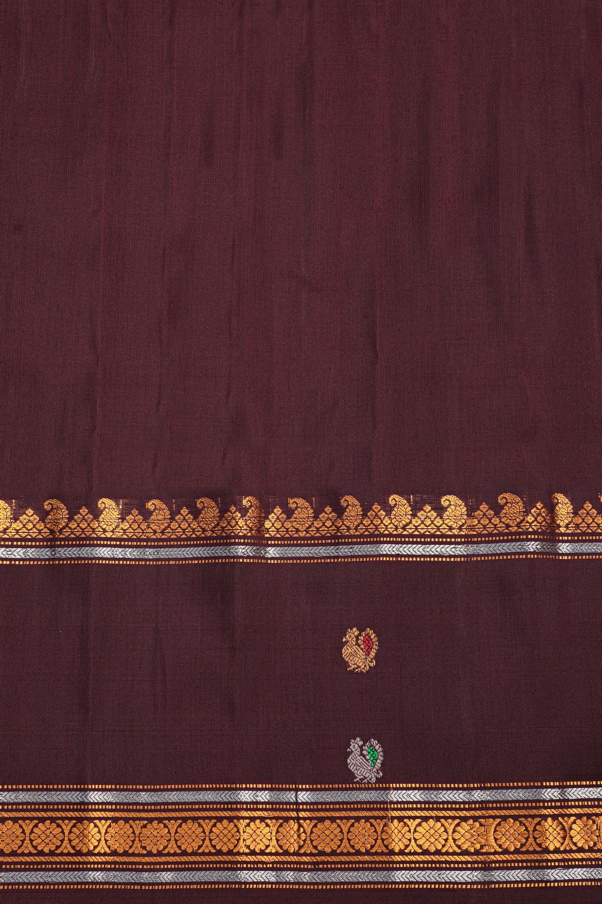 Gadwal Silk Sky Blue Saree