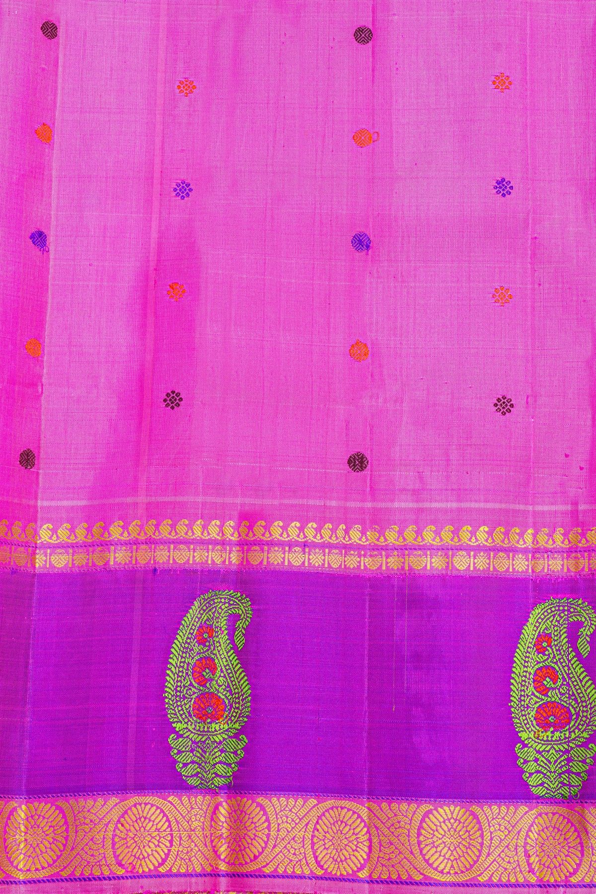 Gadwal Silk Yellow Saree