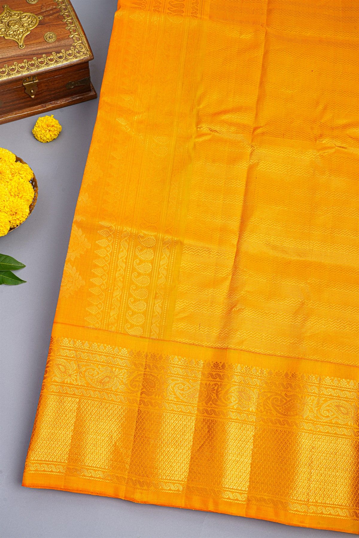 Gadwal Silk Sea Green Saree