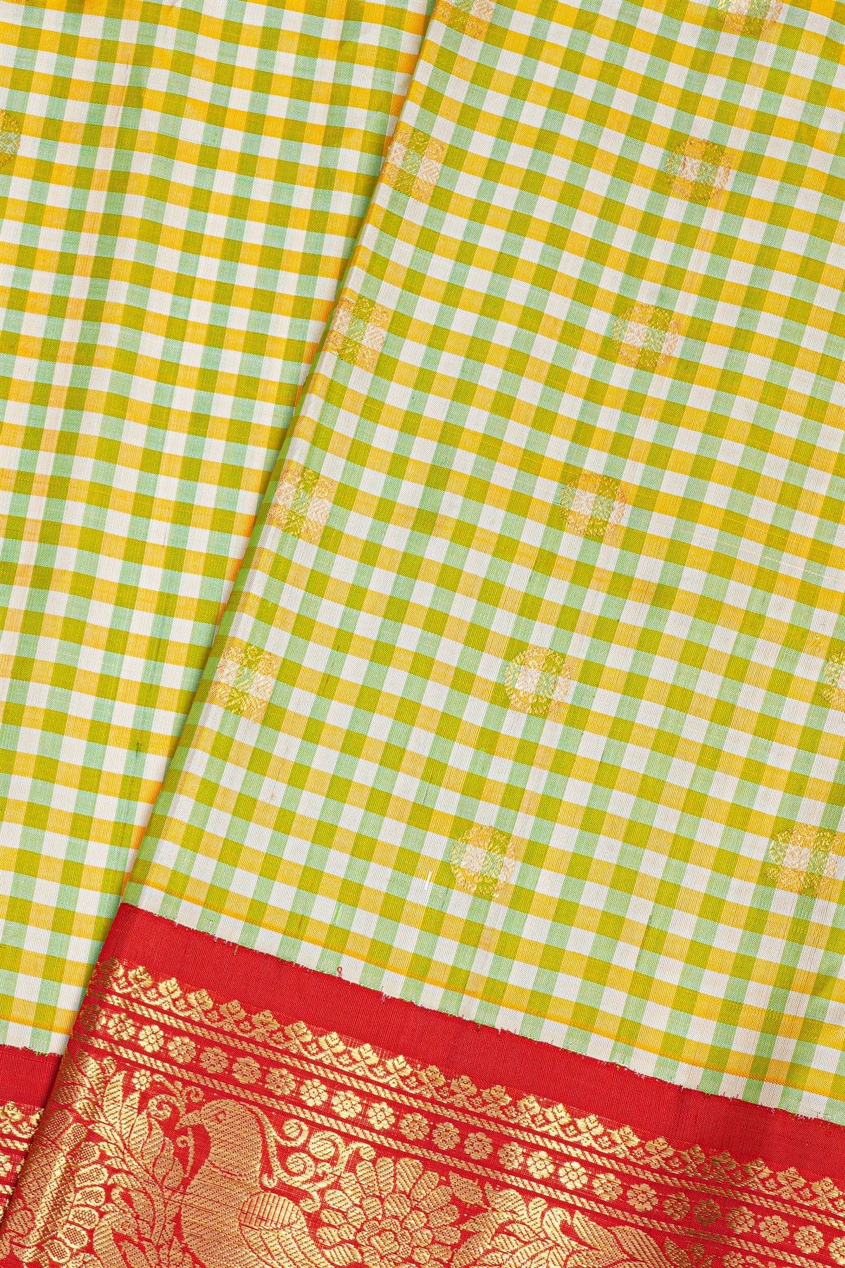 Gadwal Silk Multi-Colour Saree