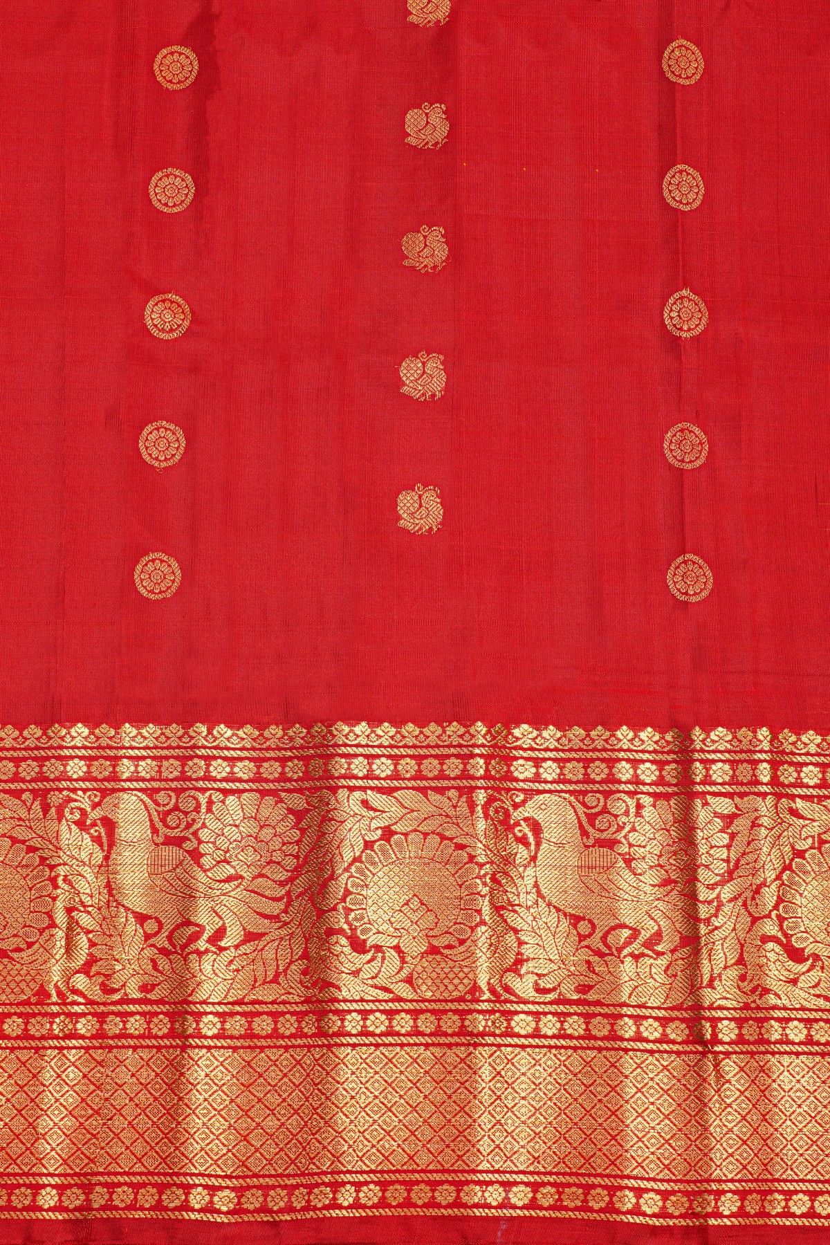 Gadwal Silk Multi-Colour Saree